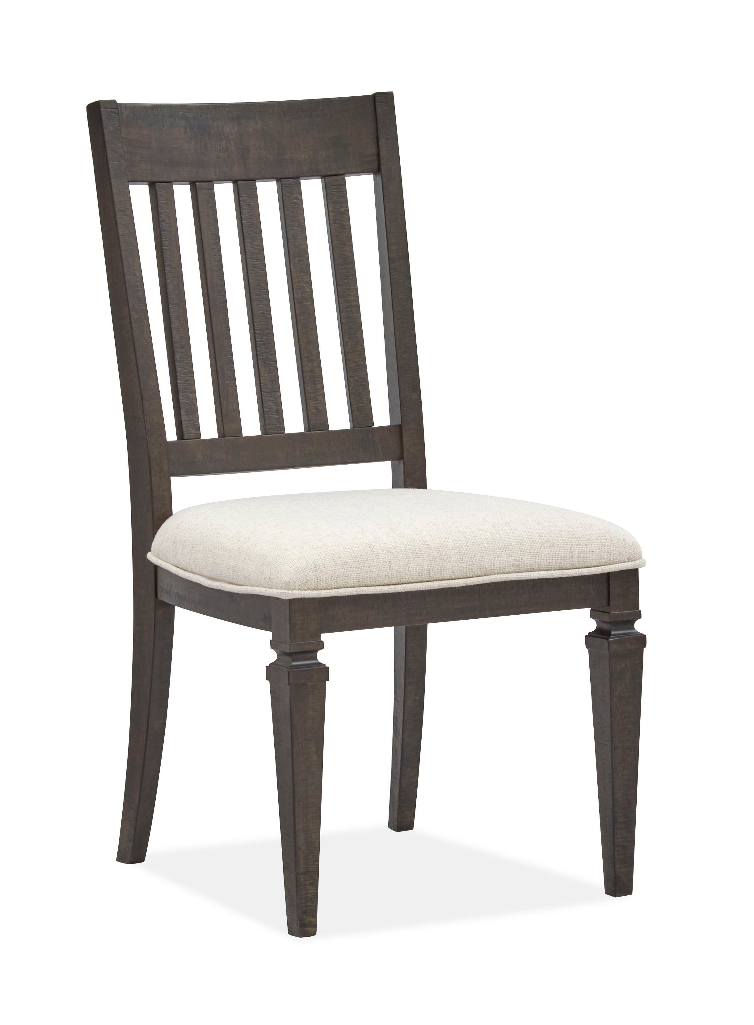Calistoga - Dining Side Chair With Upholstered Seat (Set of 2) - Weathered Charcoal