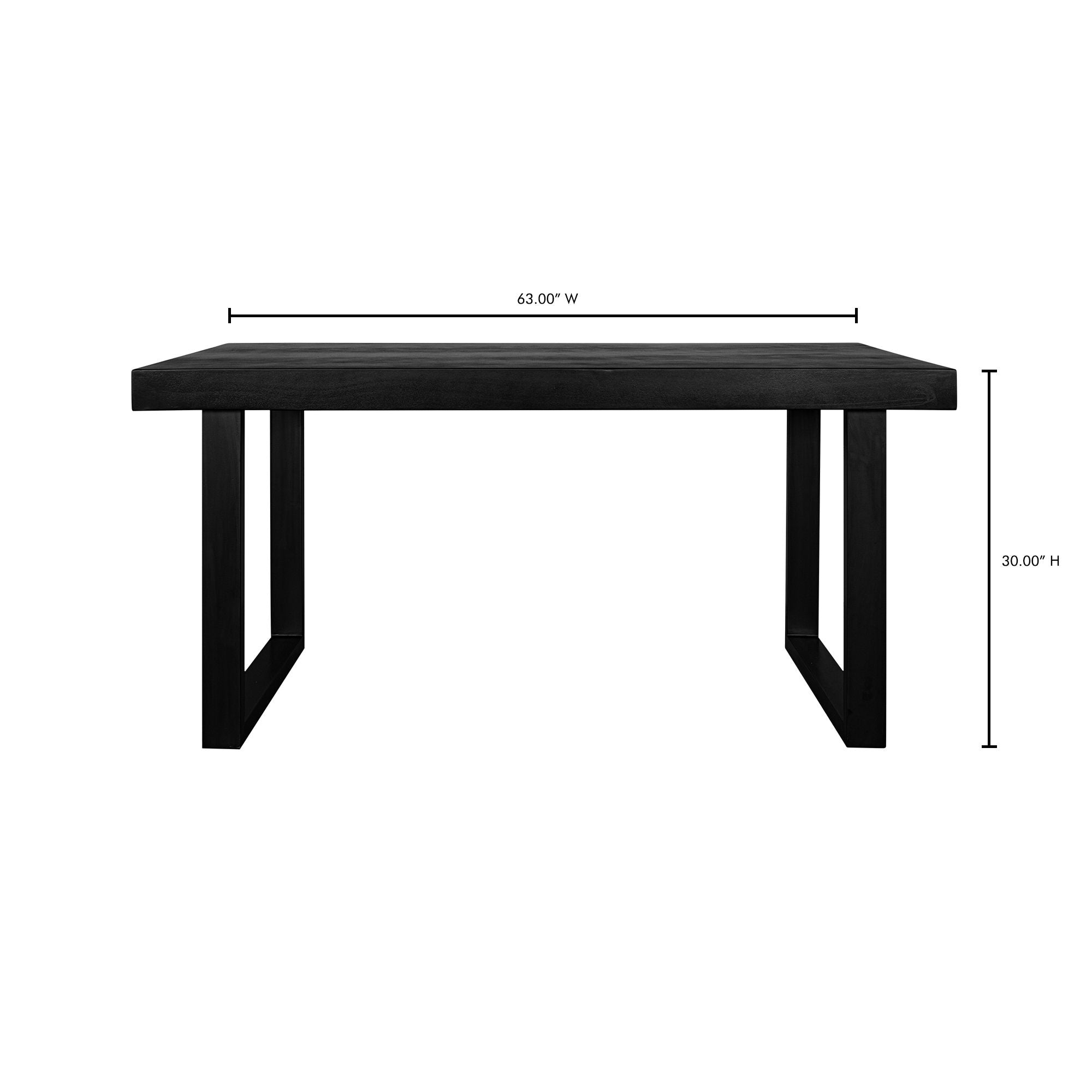 Jedrik - Outdoor Dining Table Small - Black - Concrete