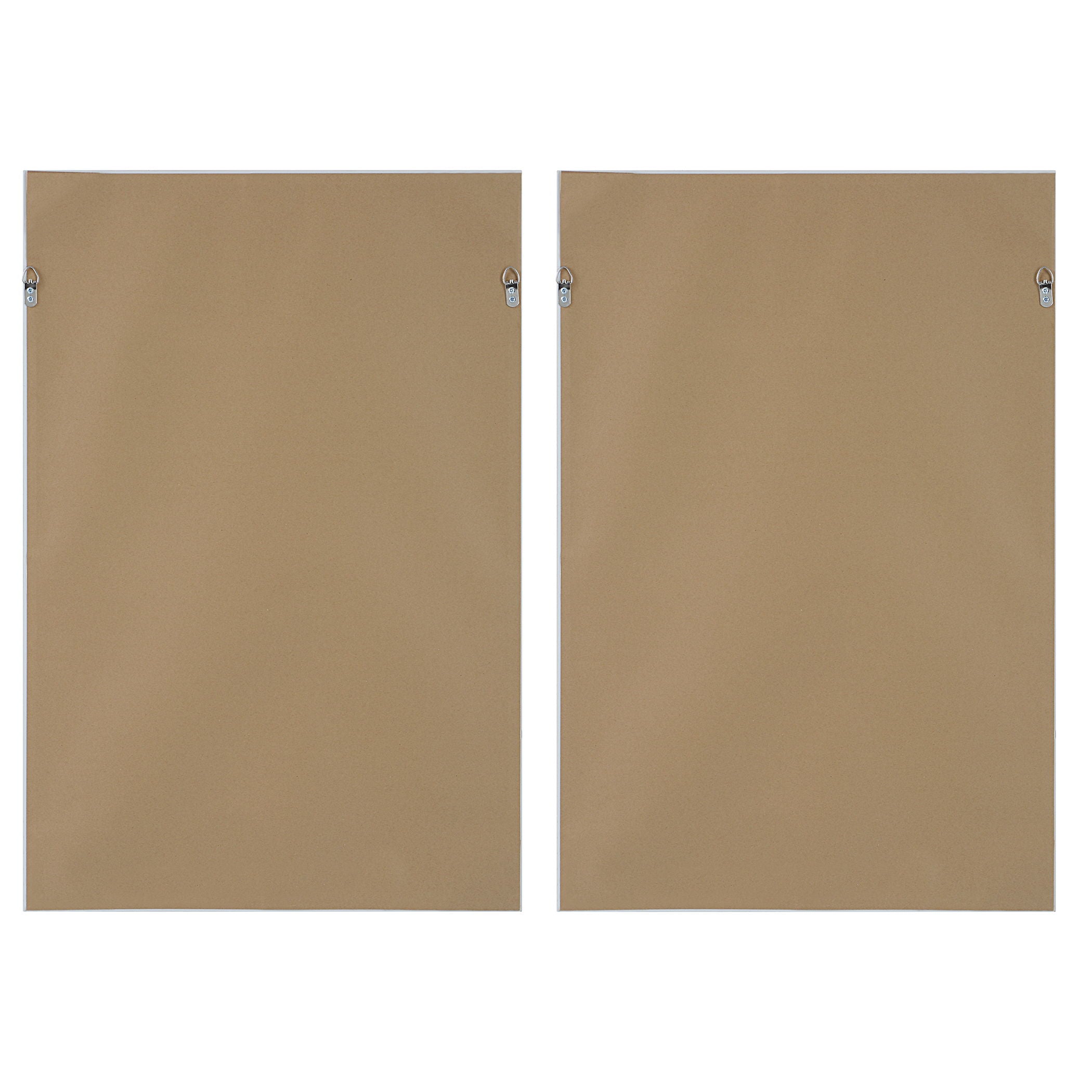 Burgundy Interjection - Abstract Prints (Set of 2) - Dark Brown