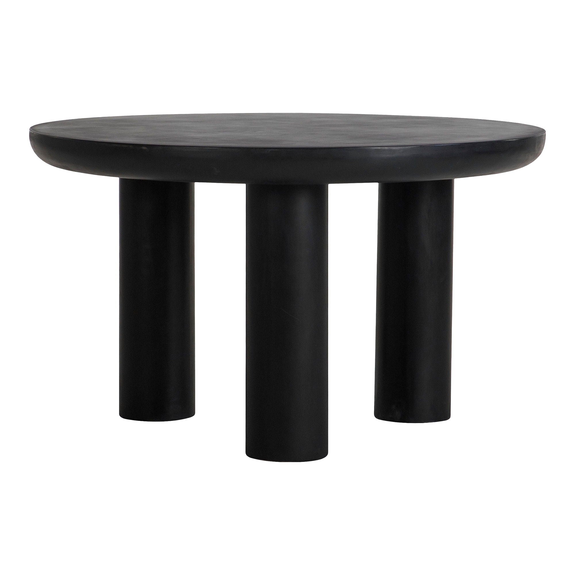 Rocca - Round Dining Table - Black - Concrete