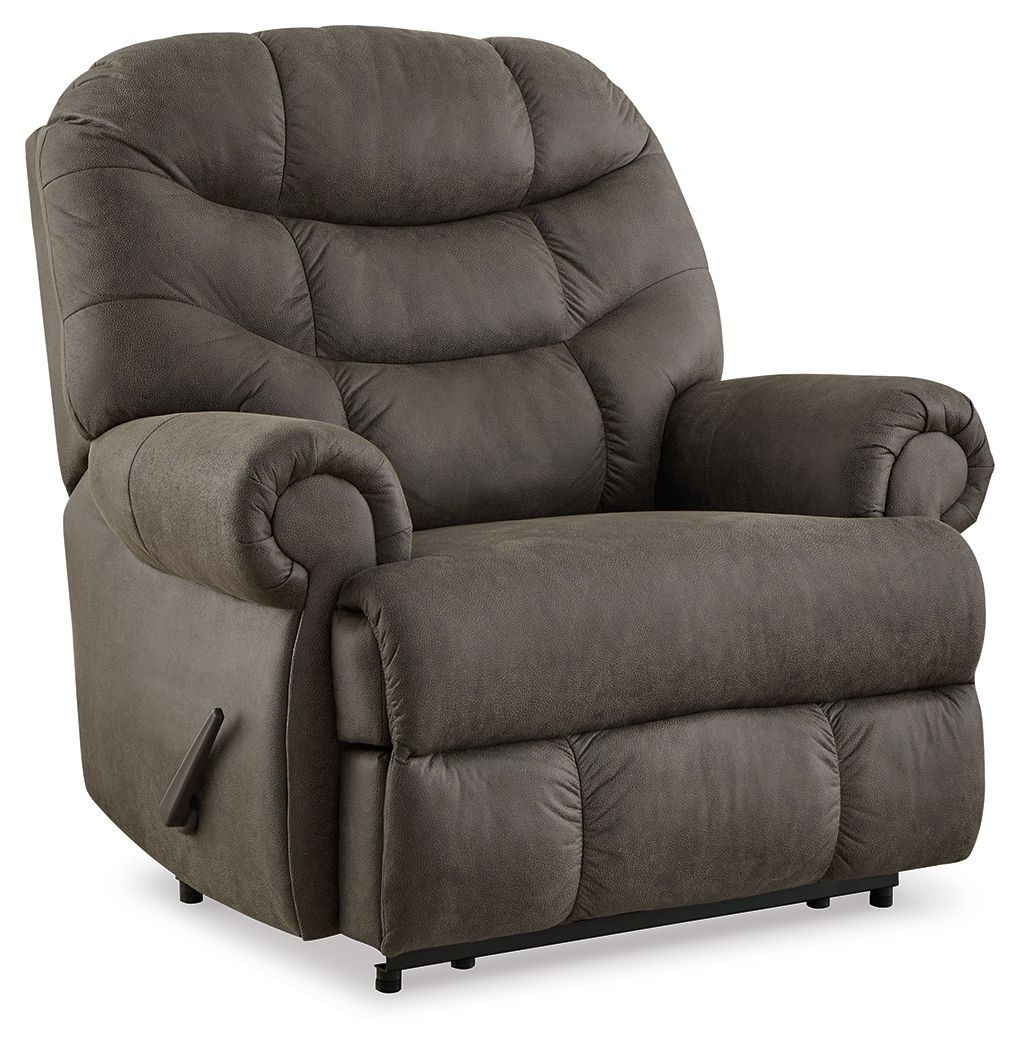 Camera Time - Zero Wall Recliner - Faux Leather - Gunmetal