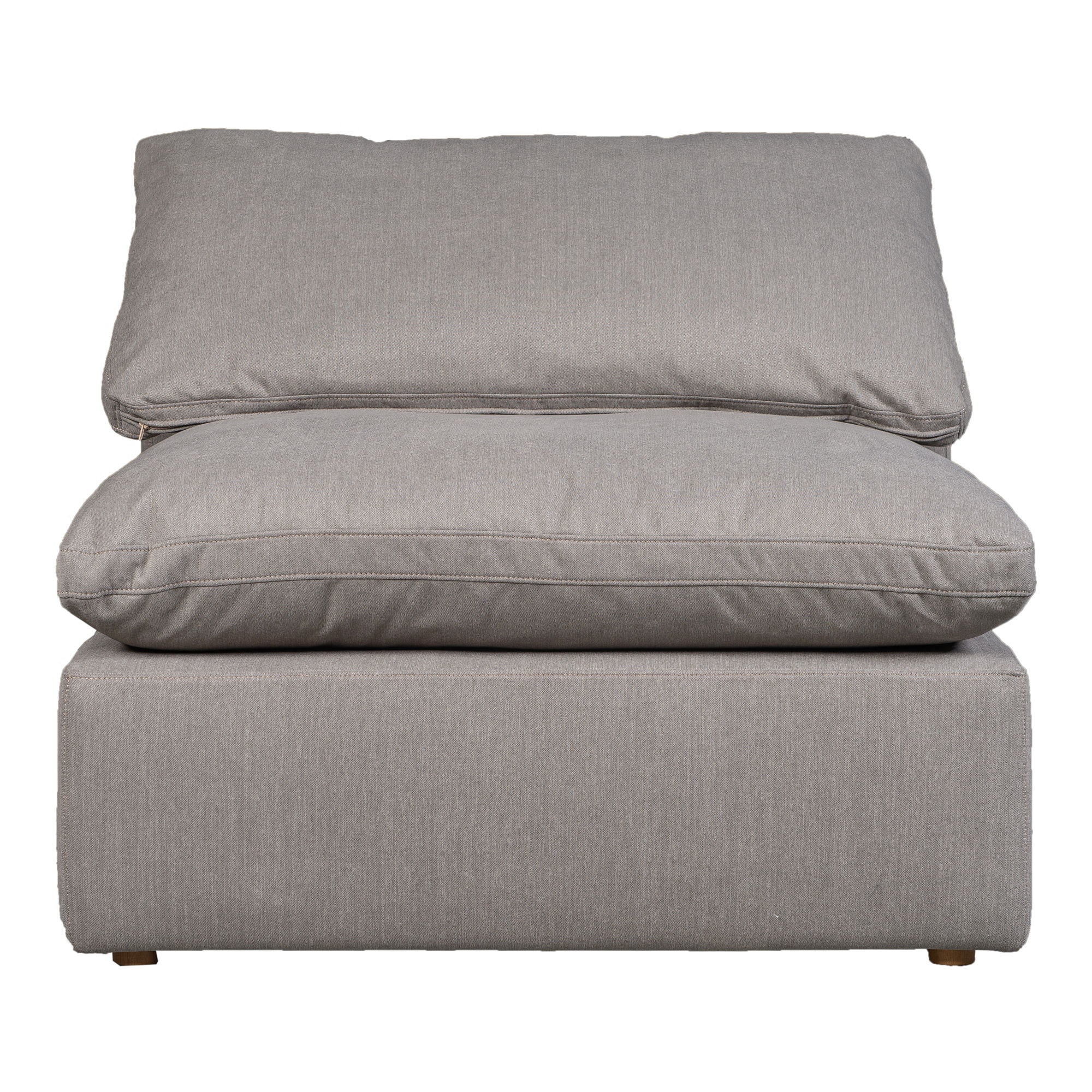 Terra - Livesmart Fabric Condo Slipper Chair - Light Gray