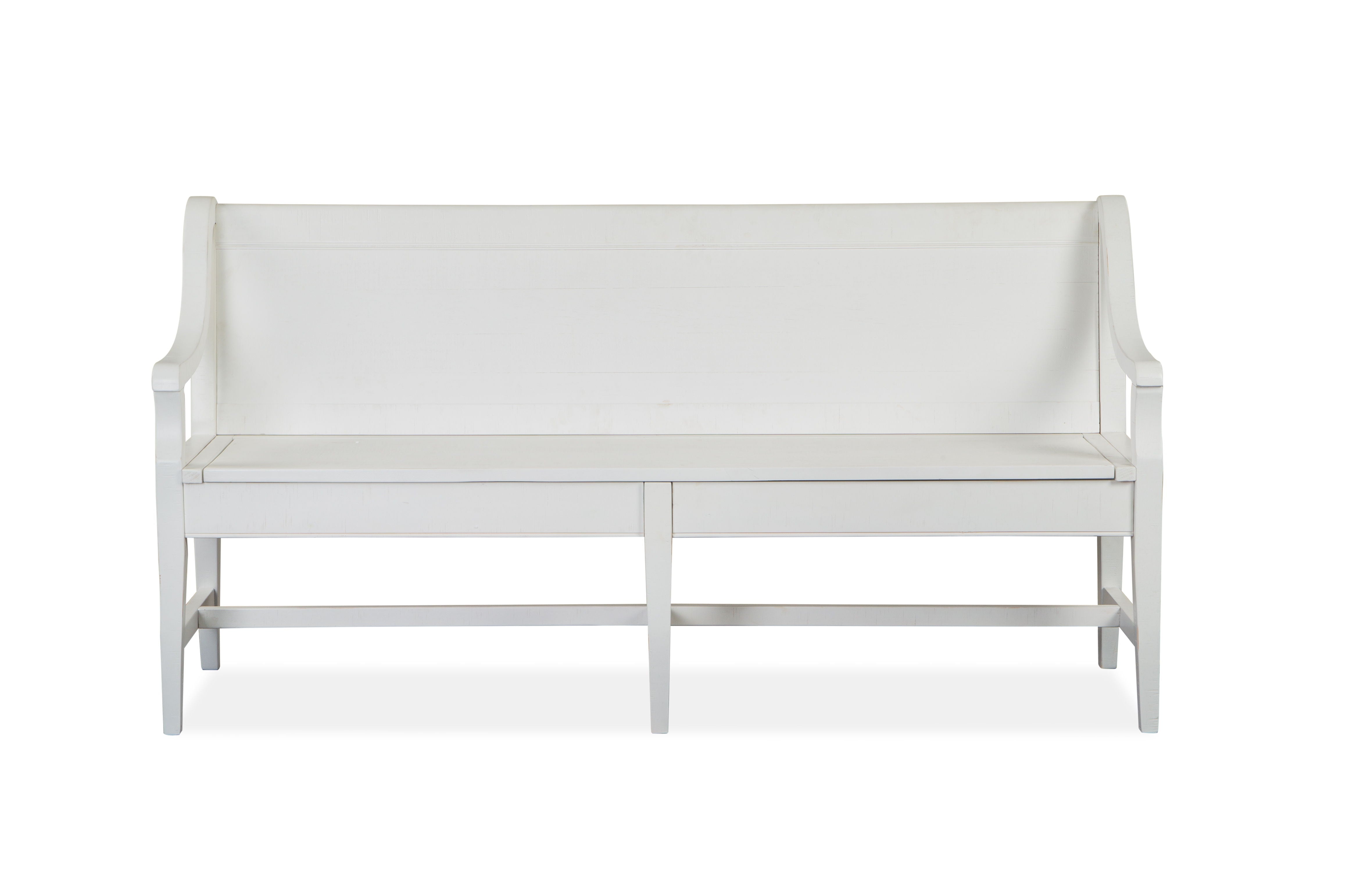Heron Cove - Bench With Back - Chalk White