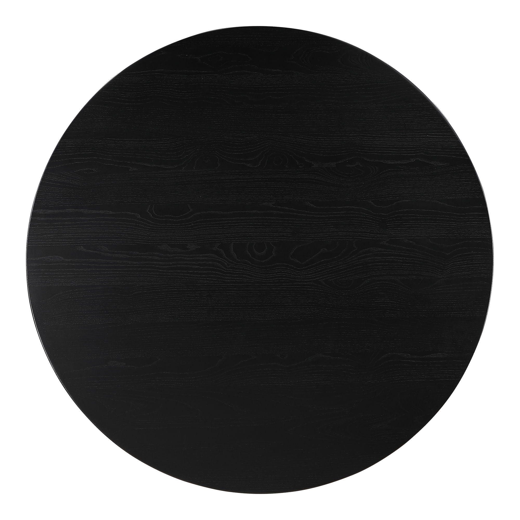 Silas - Round Dining Table - Black Ash