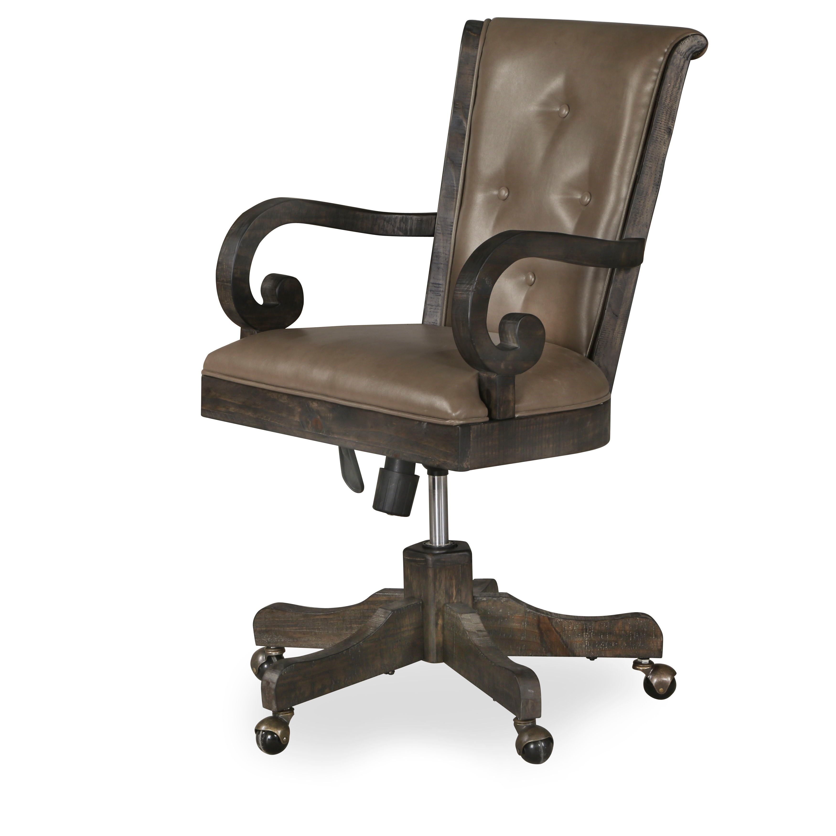 Bellamy - Fully Upholstered Desk Chair - Peppercorn