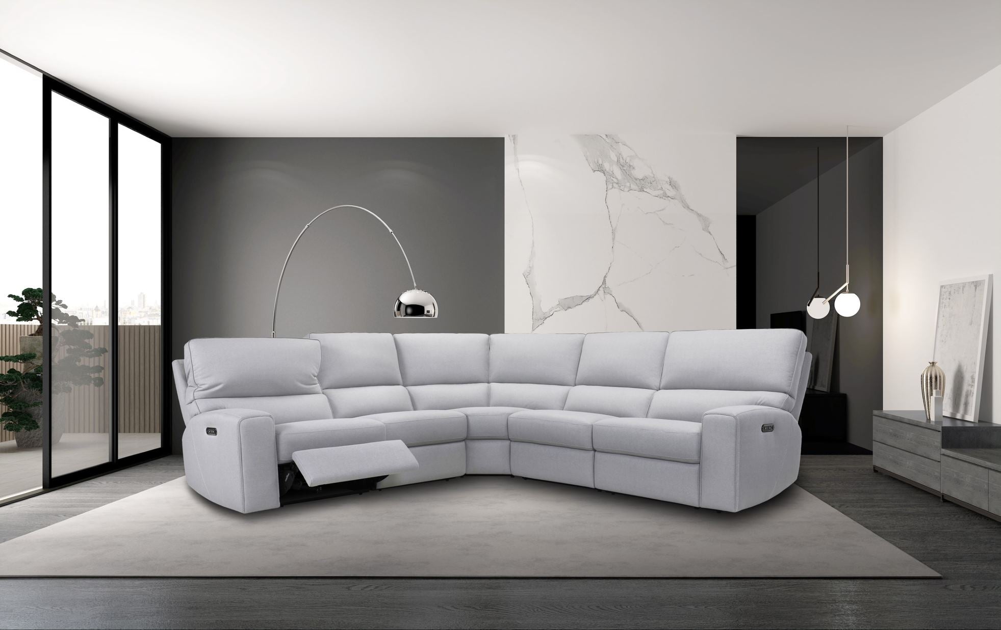 Stylish Grey Sectional