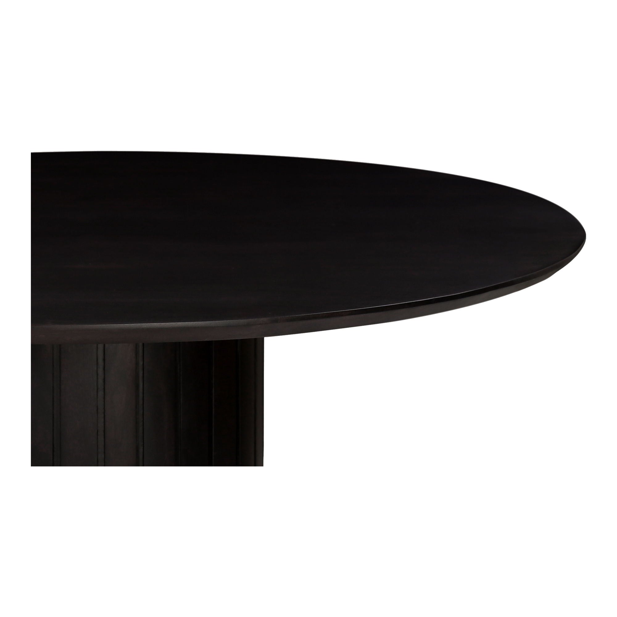 Povera - Round Dining Table - Black - Acacia Wood