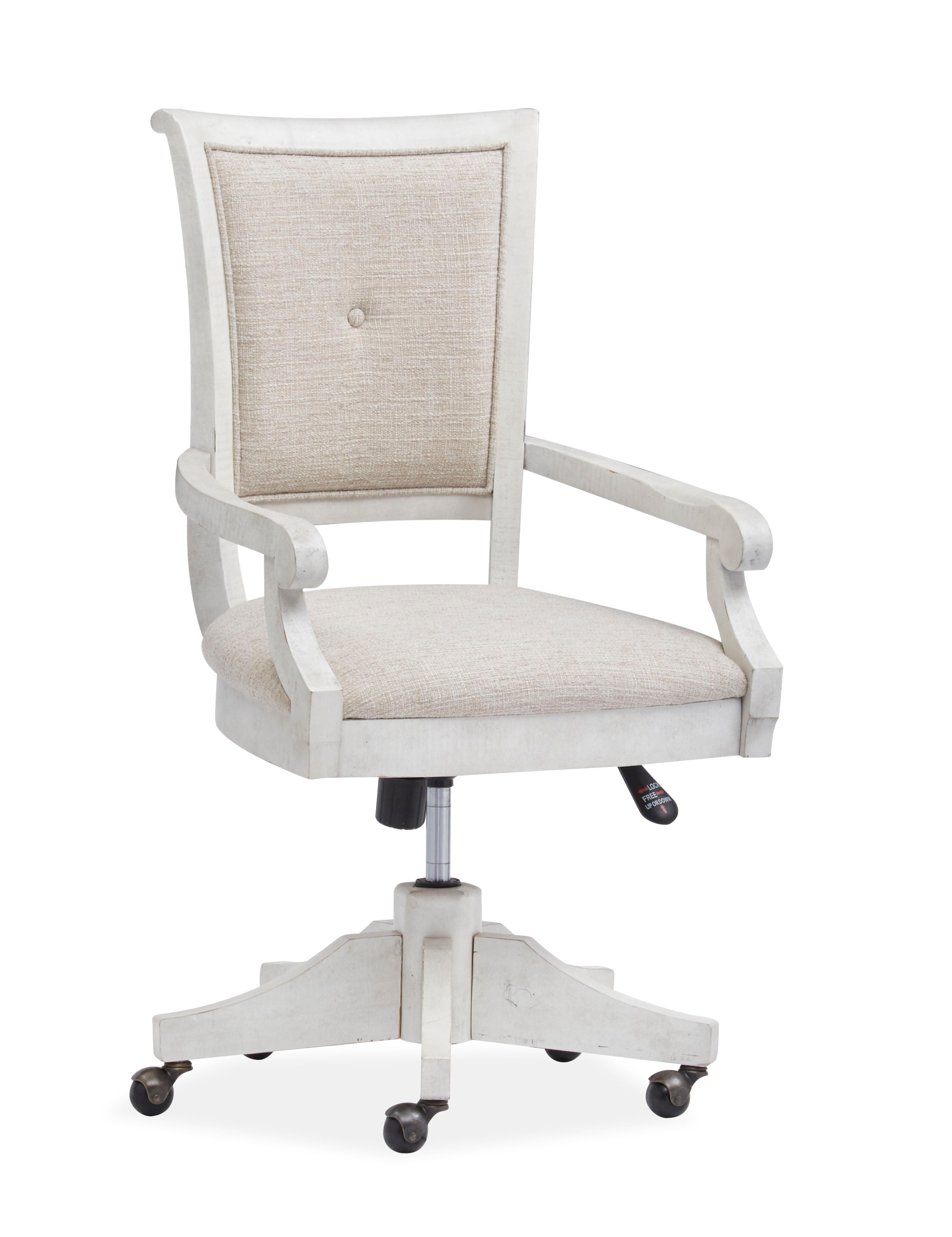 Newport - Fully Upholstered Swivel Chair - Alabaster
