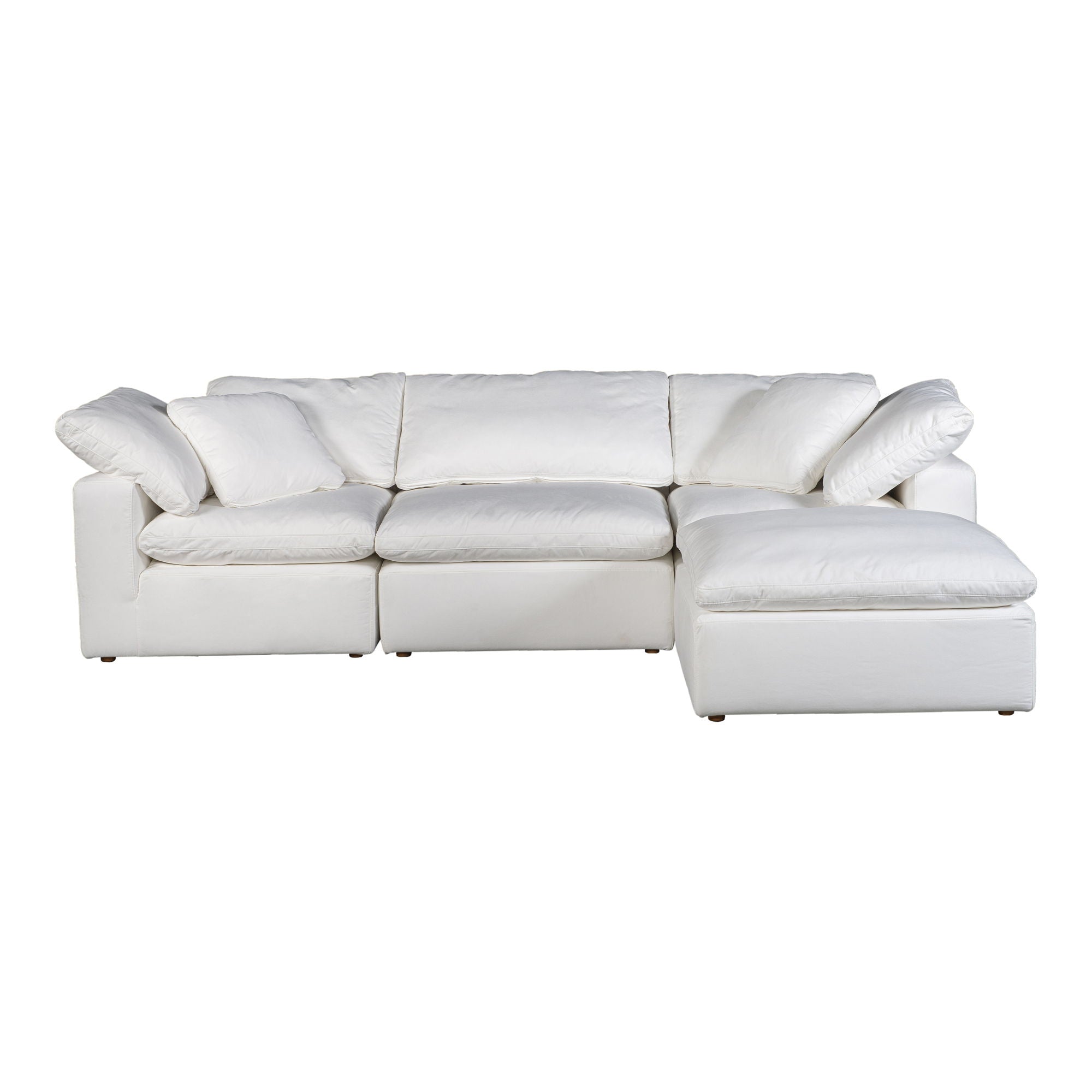 Terra - Livesmart Fabric Condo Lounge Modular Sectional - Cream