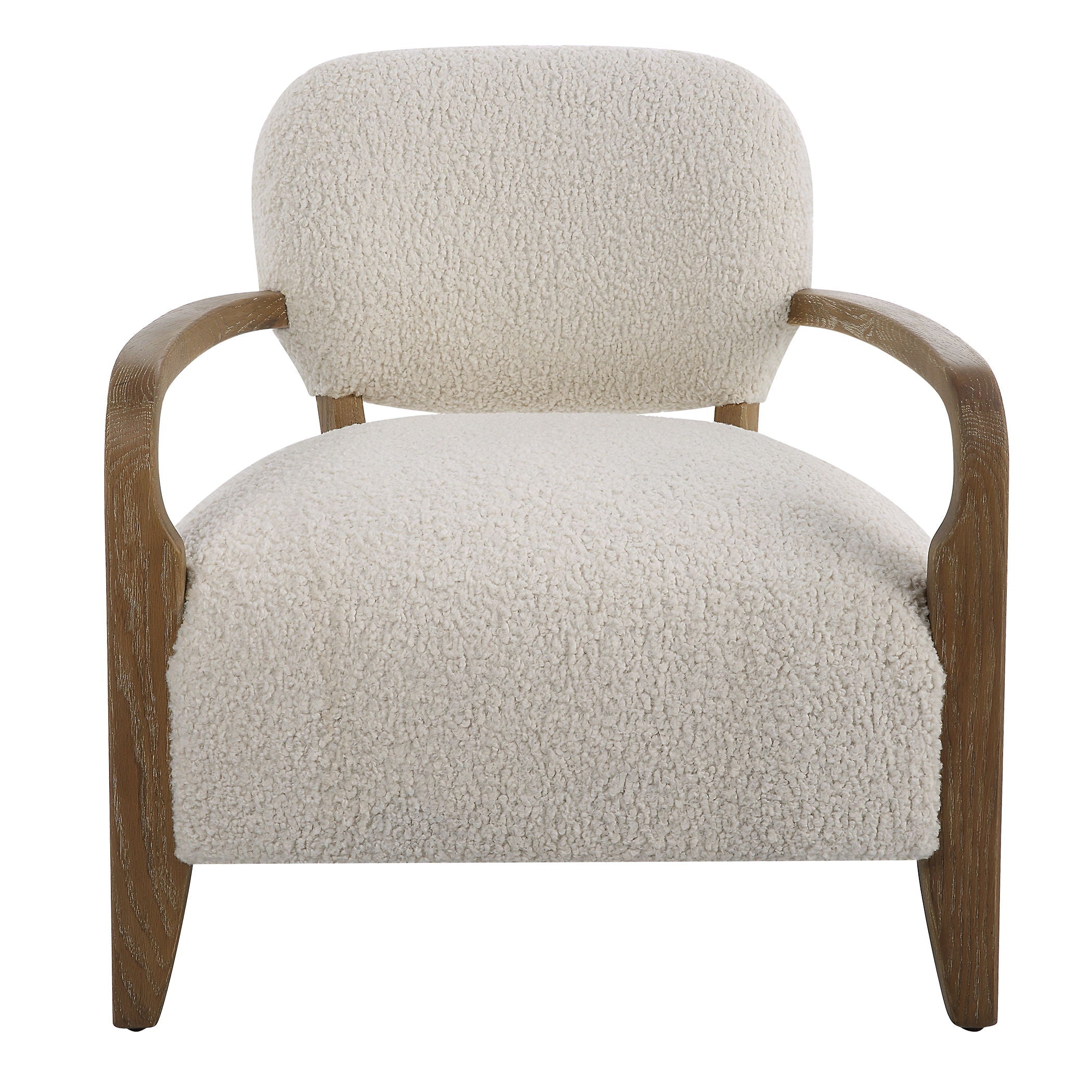 Natural color accent outlet chair