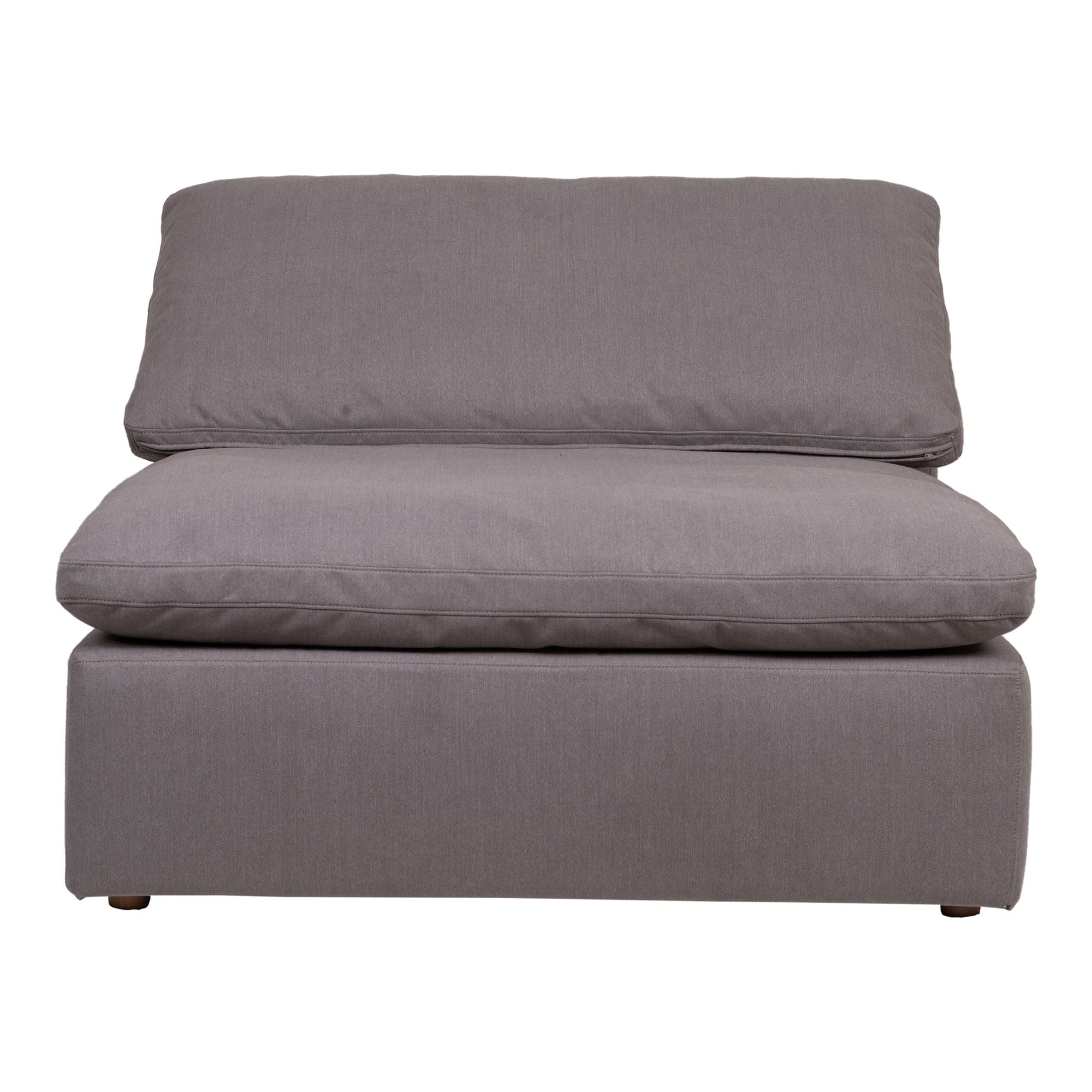 Clay - Livesmart Fabric Slipper Chair - Light Gray