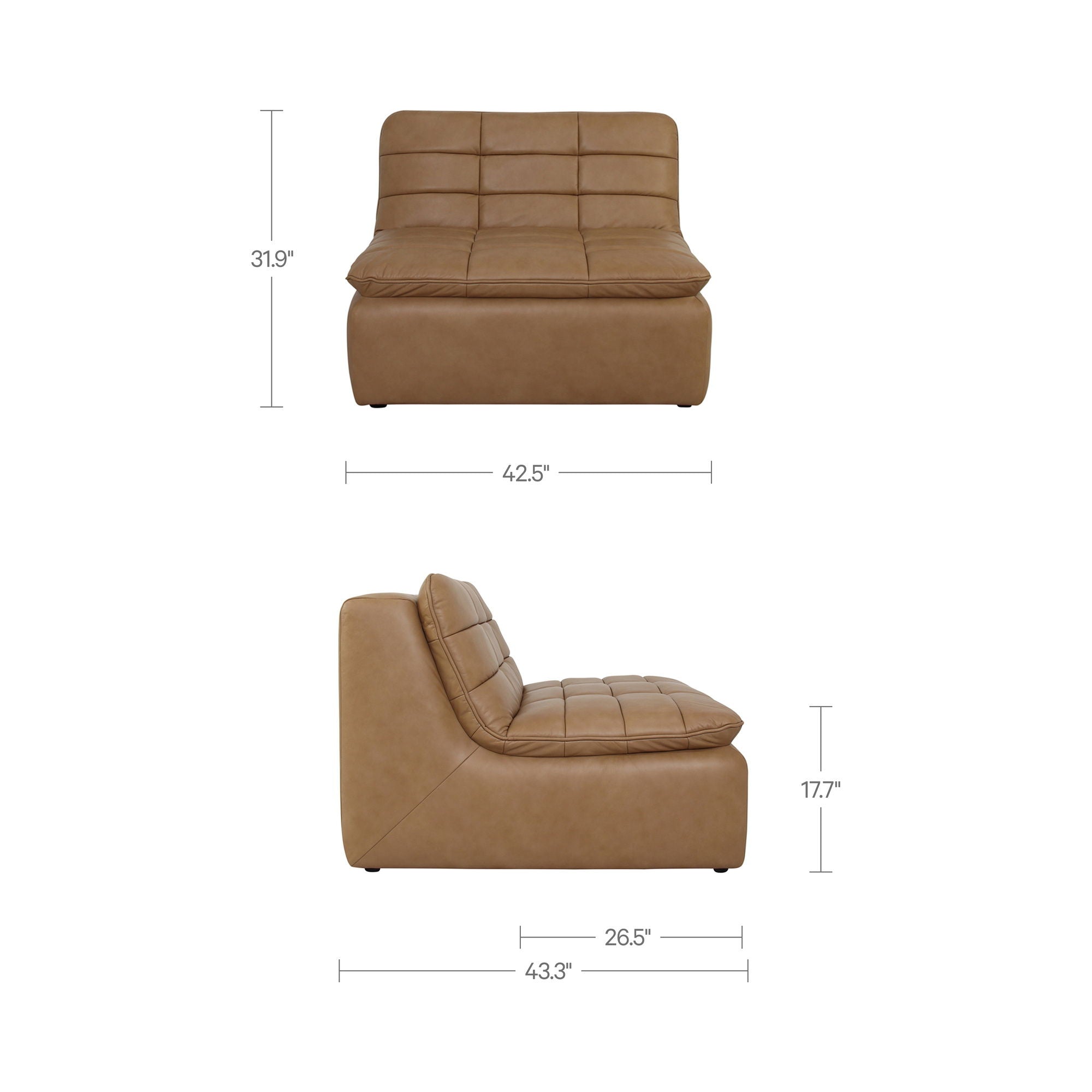 Lino - Slipper Chair - Tan