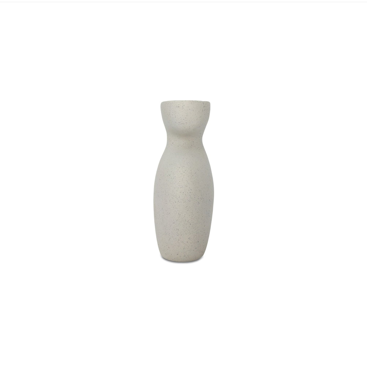 Vila - 9.5" Sculptural Vessel - Cream / White