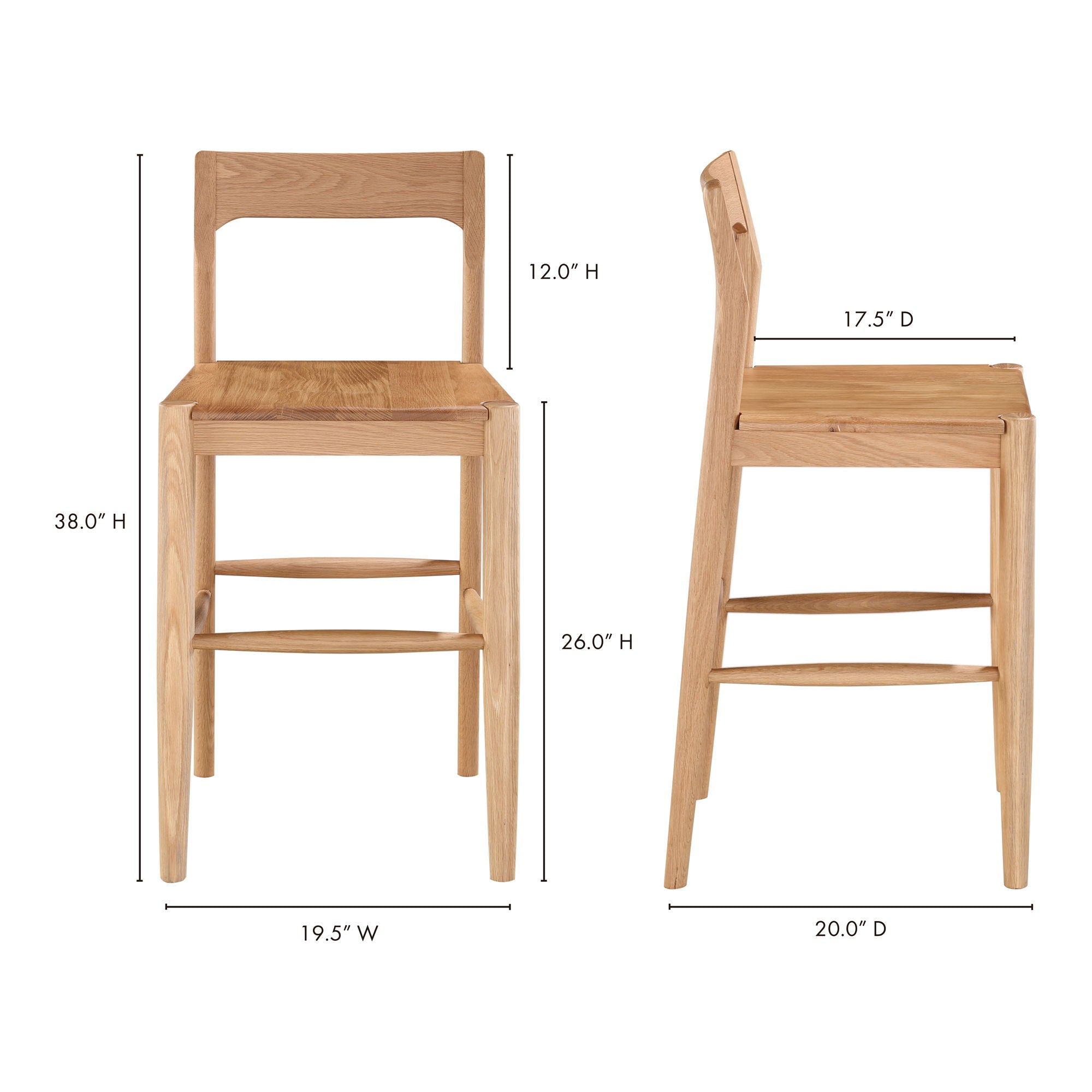 Owing - Counter Stool - Oak