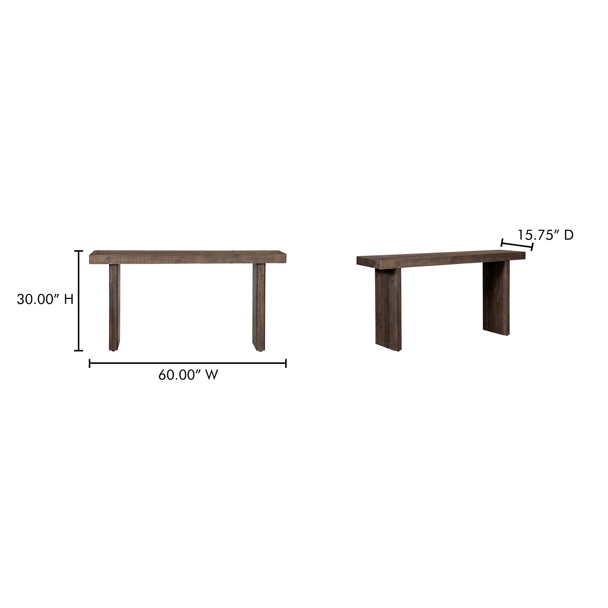 Monterey - Console Table - Rustic Blonde