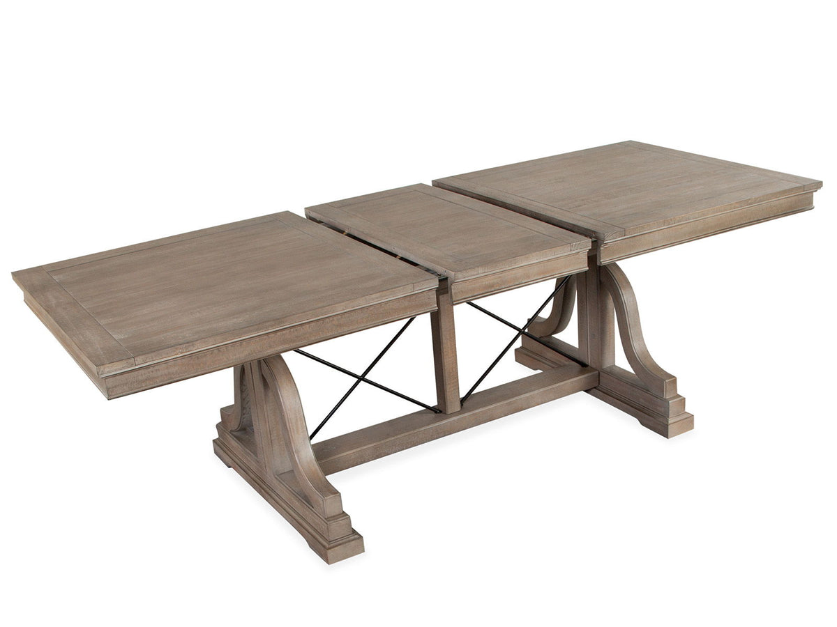 Paxton Place - Trestle Dining Table - Dovetail Gray