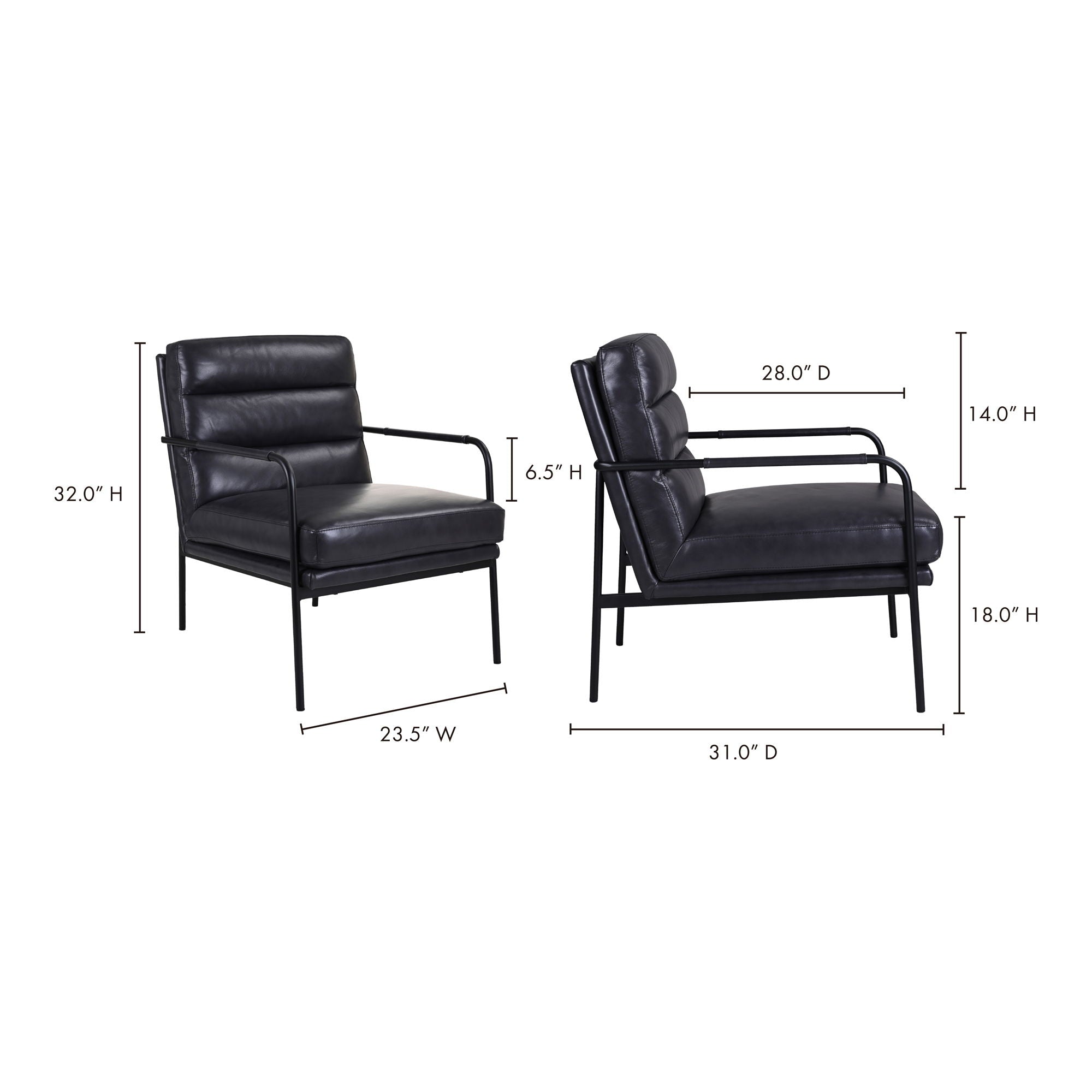 Verlaine - Chair - Black
