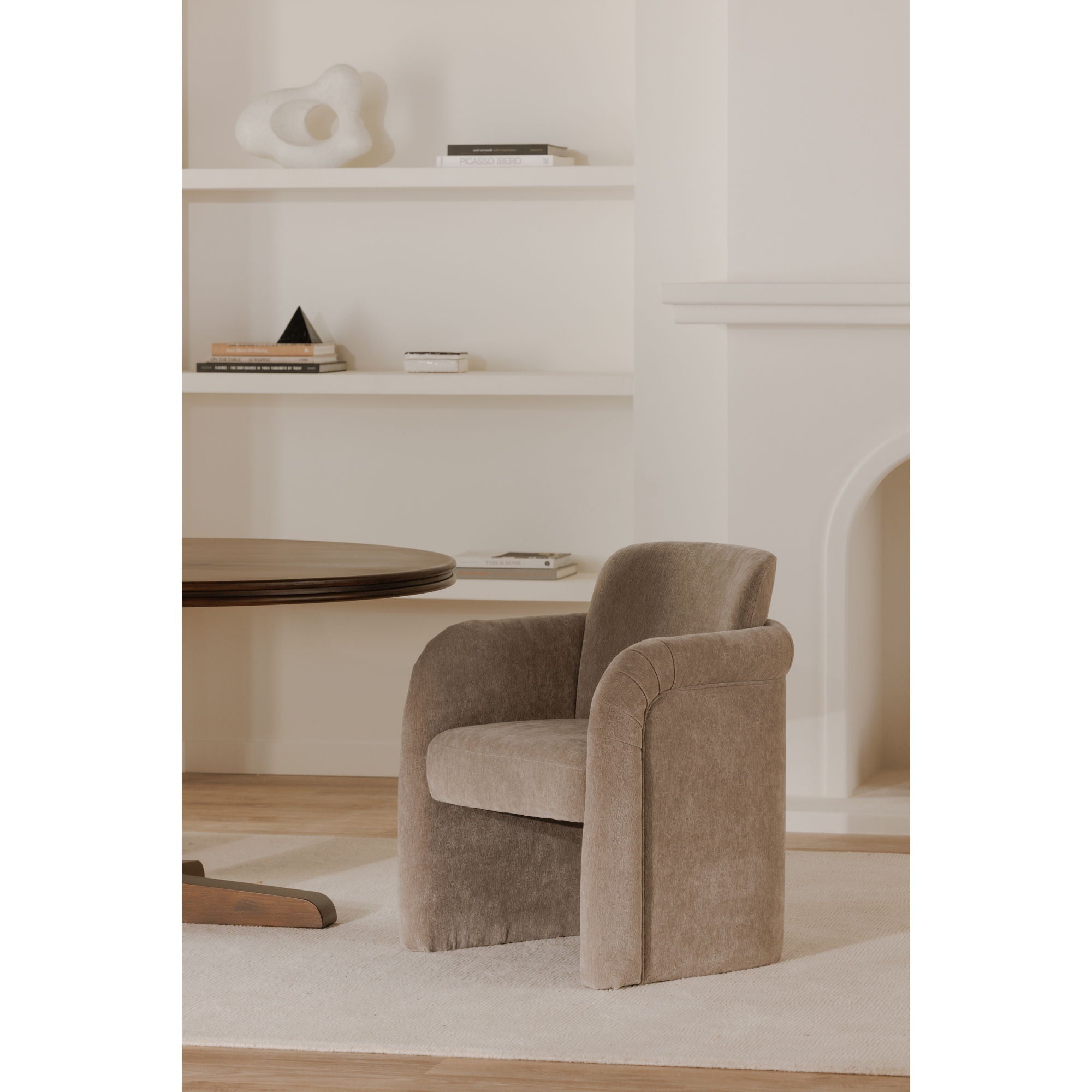 Mesto - Rolling Dining Chair - Gray