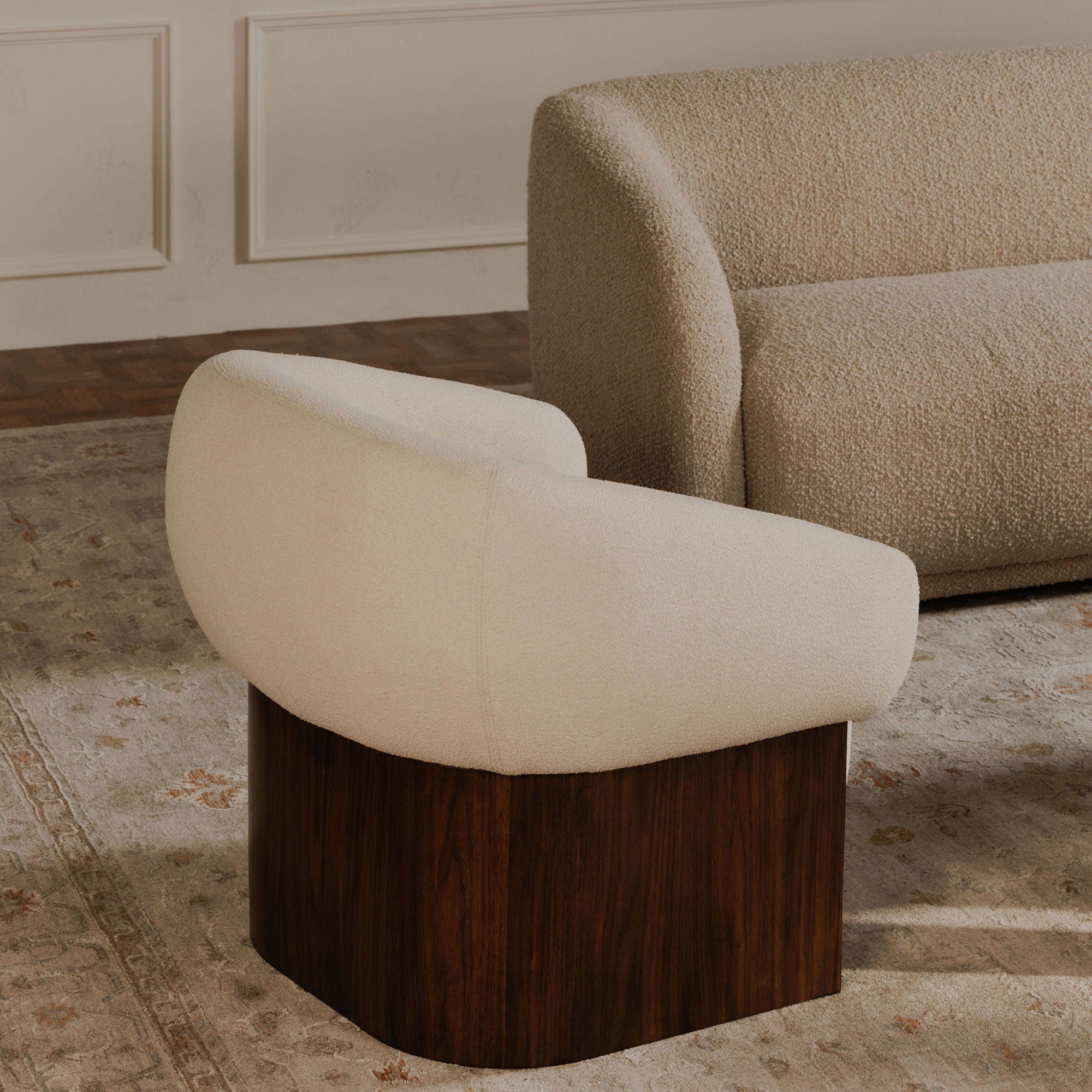 Otto - Accent Chair - Flecked Cream