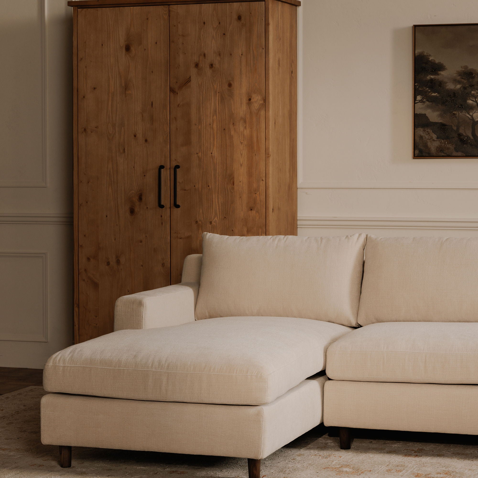 Hutton - Left Sectional - Beige