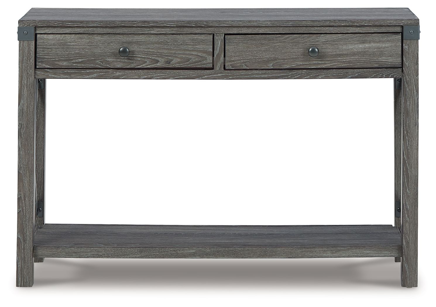 Freedan - Console Sofa Table - Grayish Brown