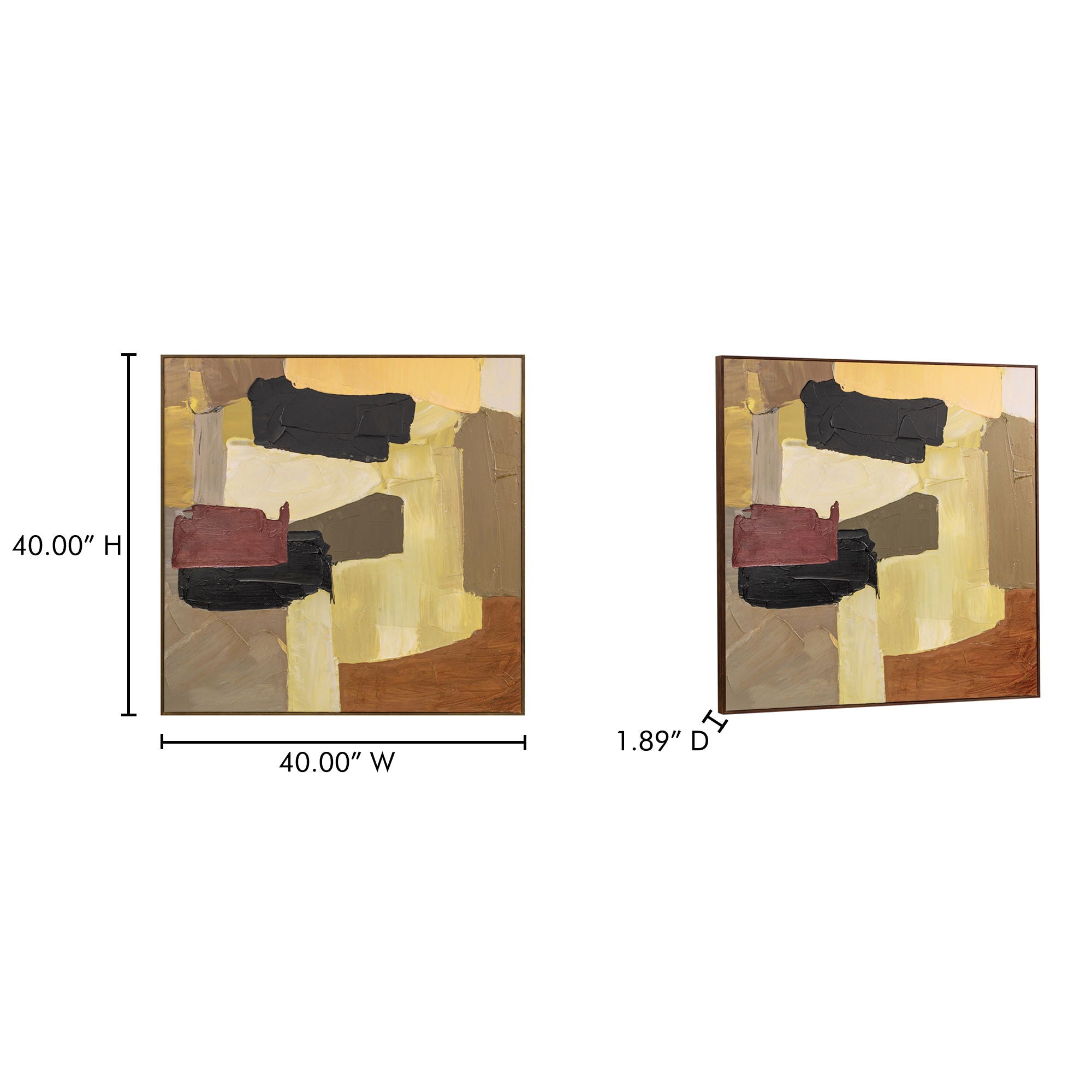 Studio - Framed Painting - Light Brown