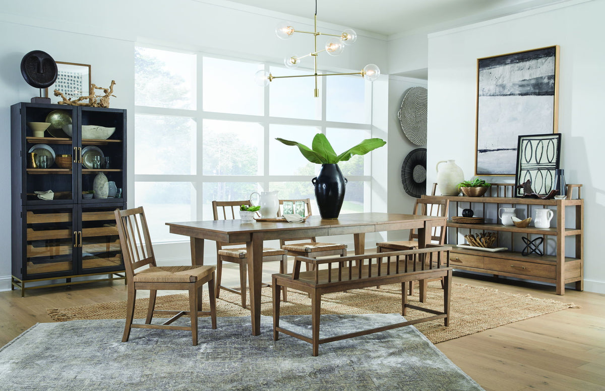 Lindon - Arm Bench With Low Back - Light Brown