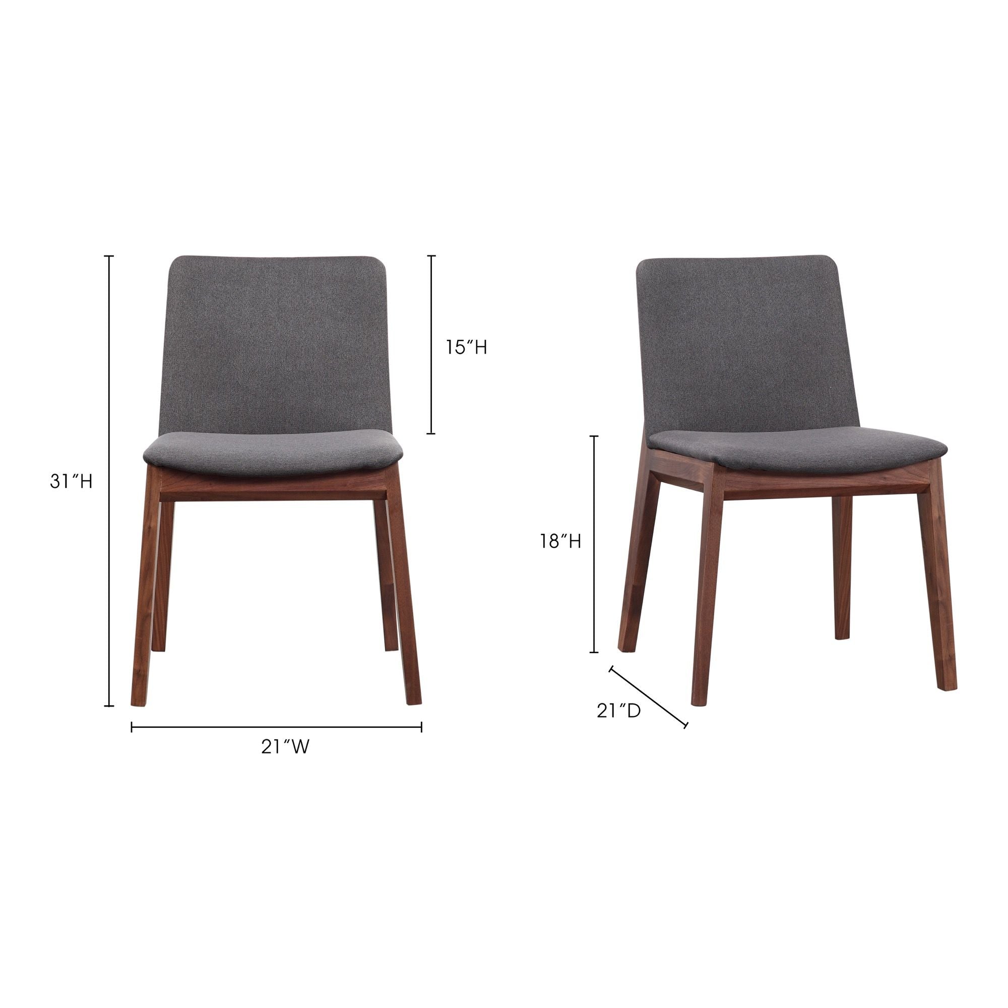 Deco - Dining Chair - Gray - M2