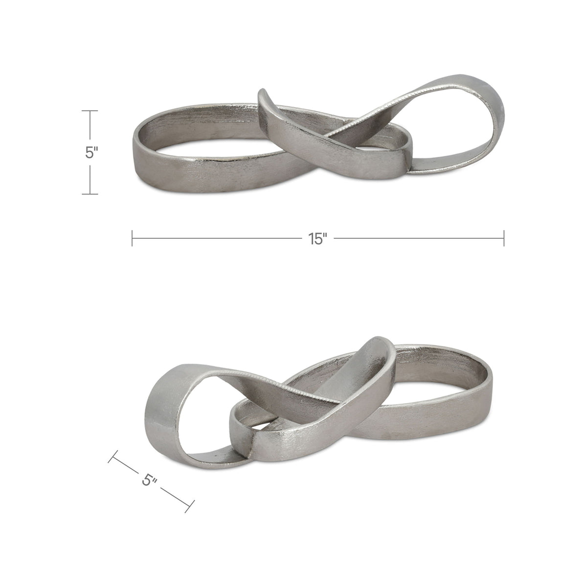 Cascade - Cast Aluminum Sculpture - Silver