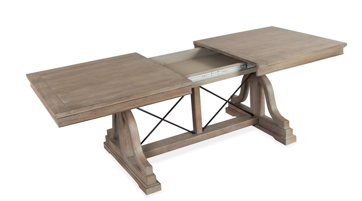 Paxton Place - Trestle Dining Table - Dovetail Gray