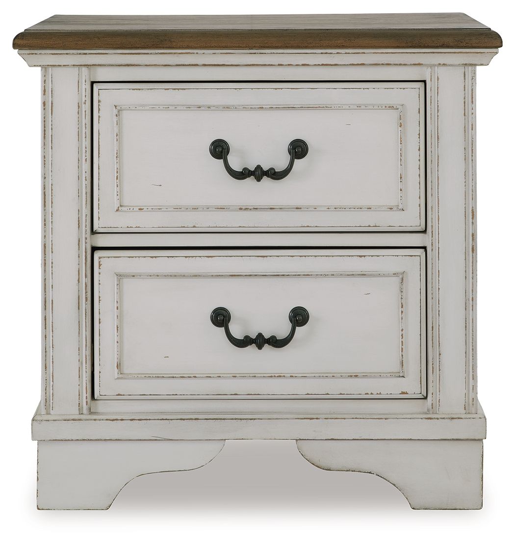 Moraway - Two-tone - Two Drawer Night Stand