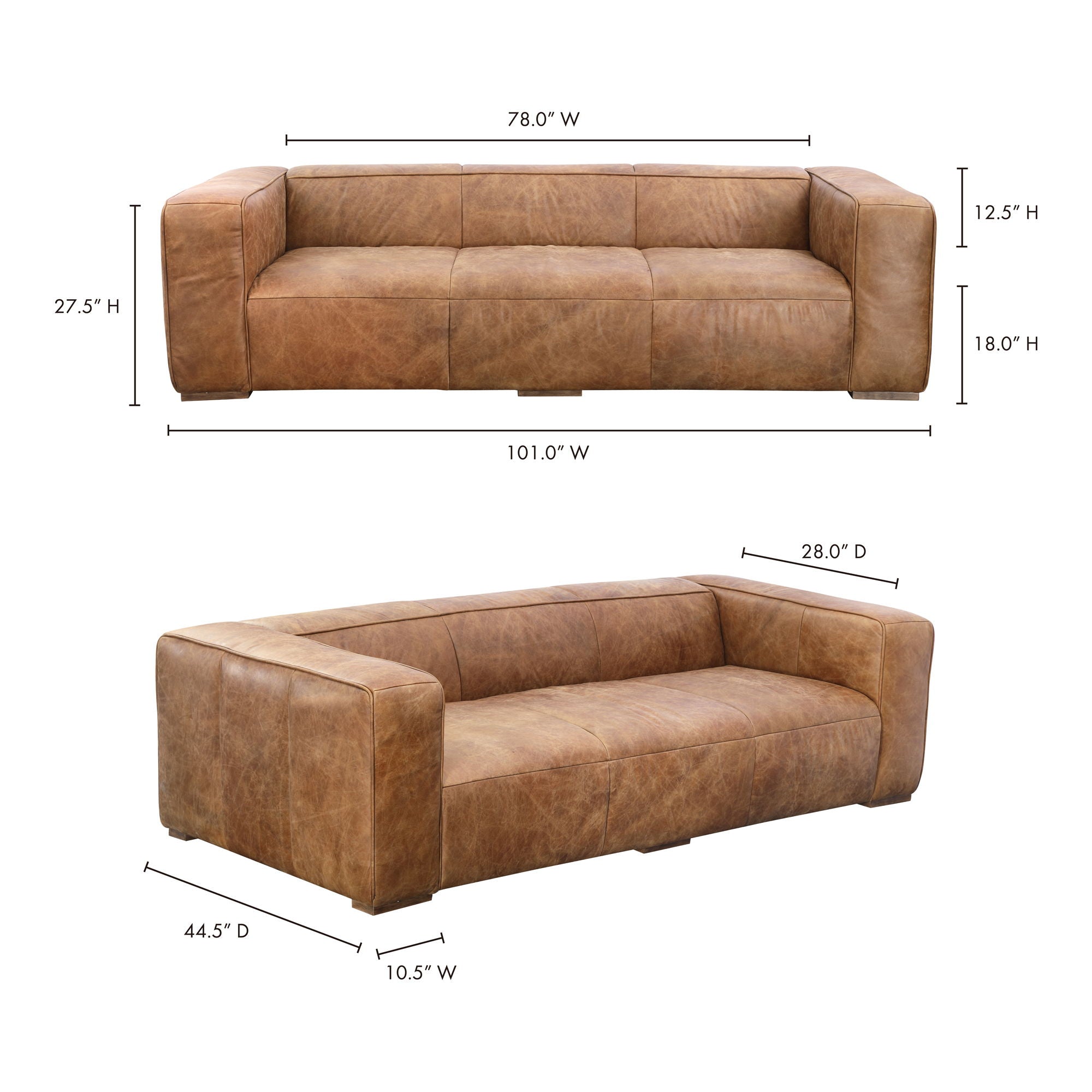 Bolton - Sofa - Light Brown
