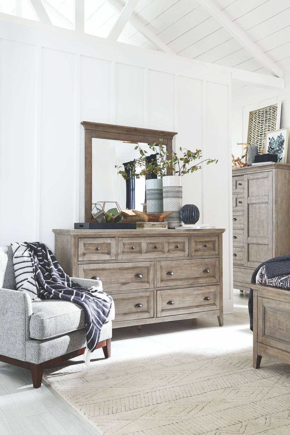 Paxton Place - Wood Door Chest - Dove Tail Gray