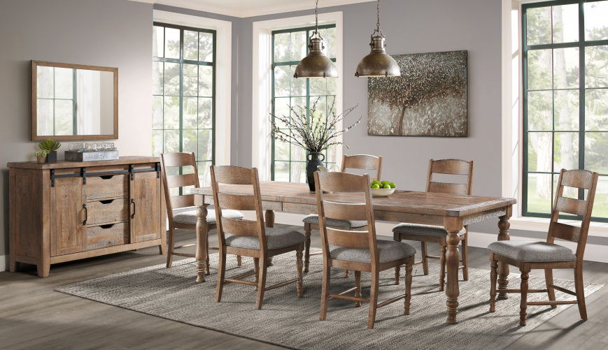 Highland - Dining Table - Sandwash