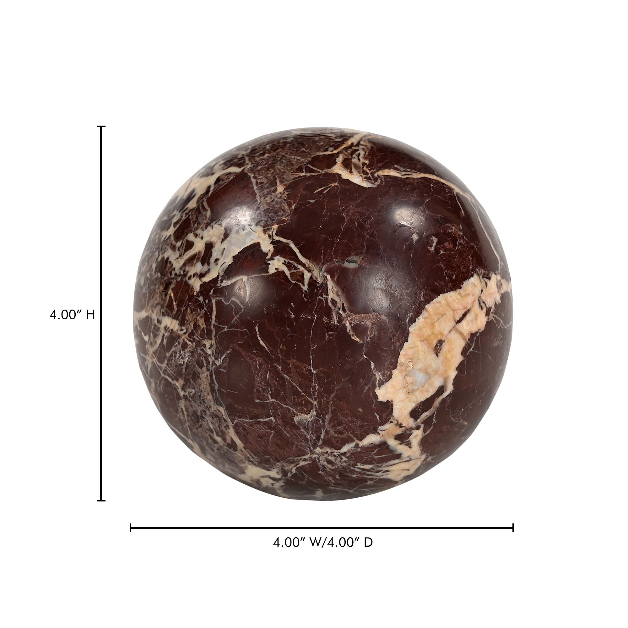 Odessa - Sphere Tabletop Accent - Dark Brown