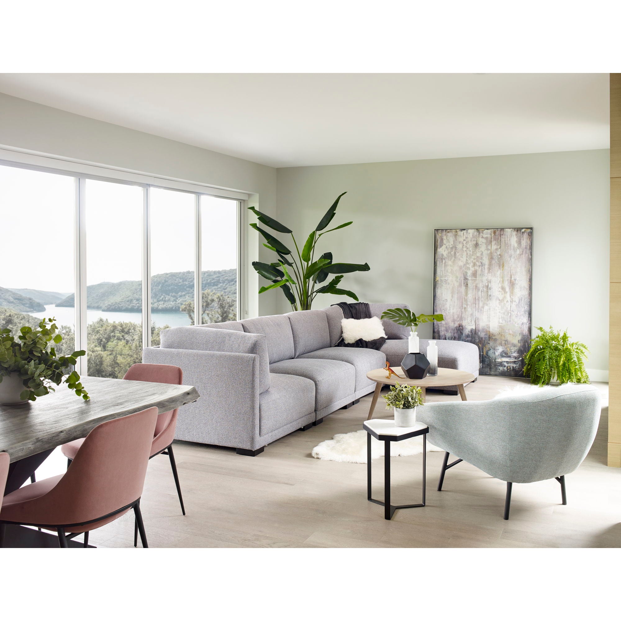 Edge - Small Dining Table - Distress Gray