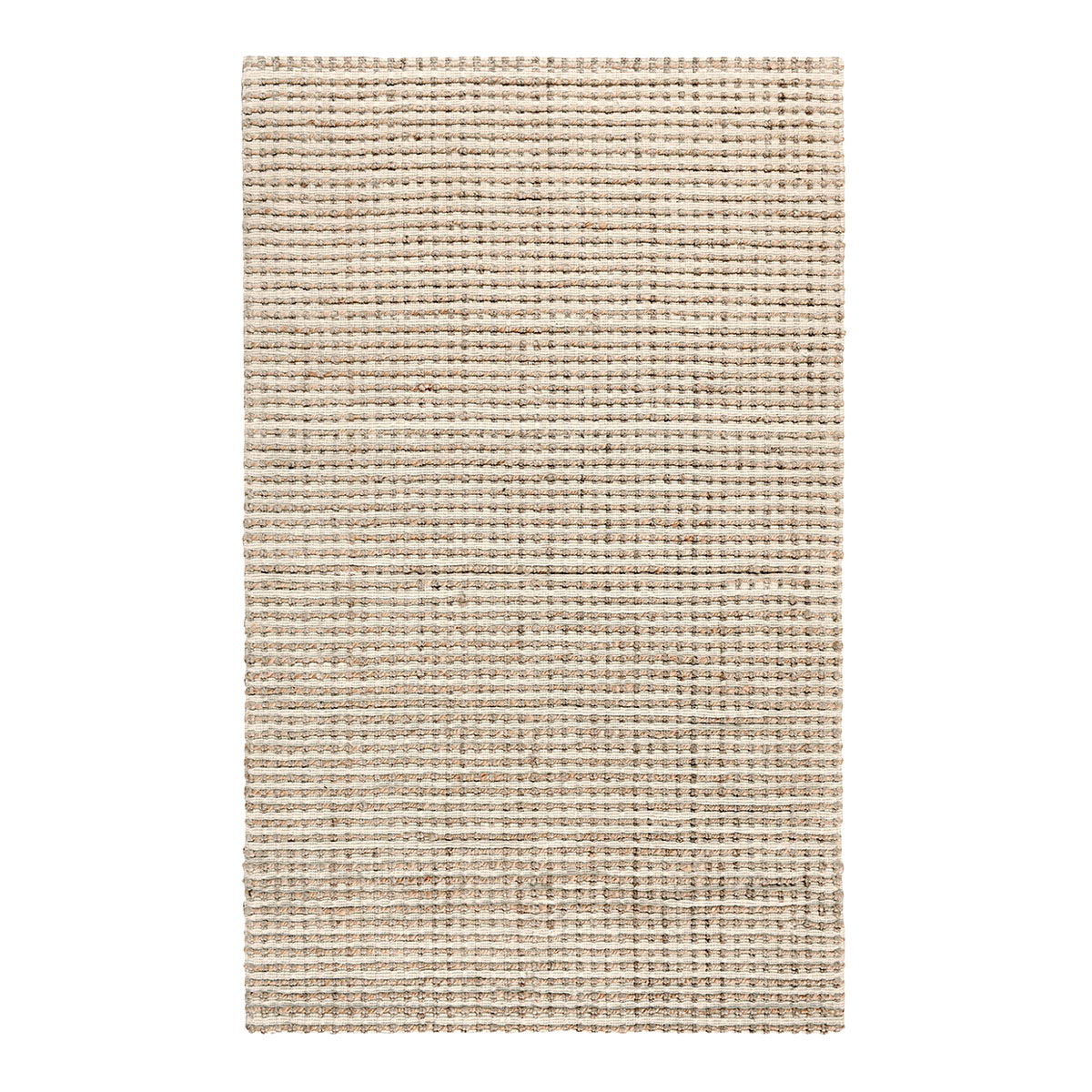 Huntington - 1' x 1' Jute Rug - Ivory/Natural