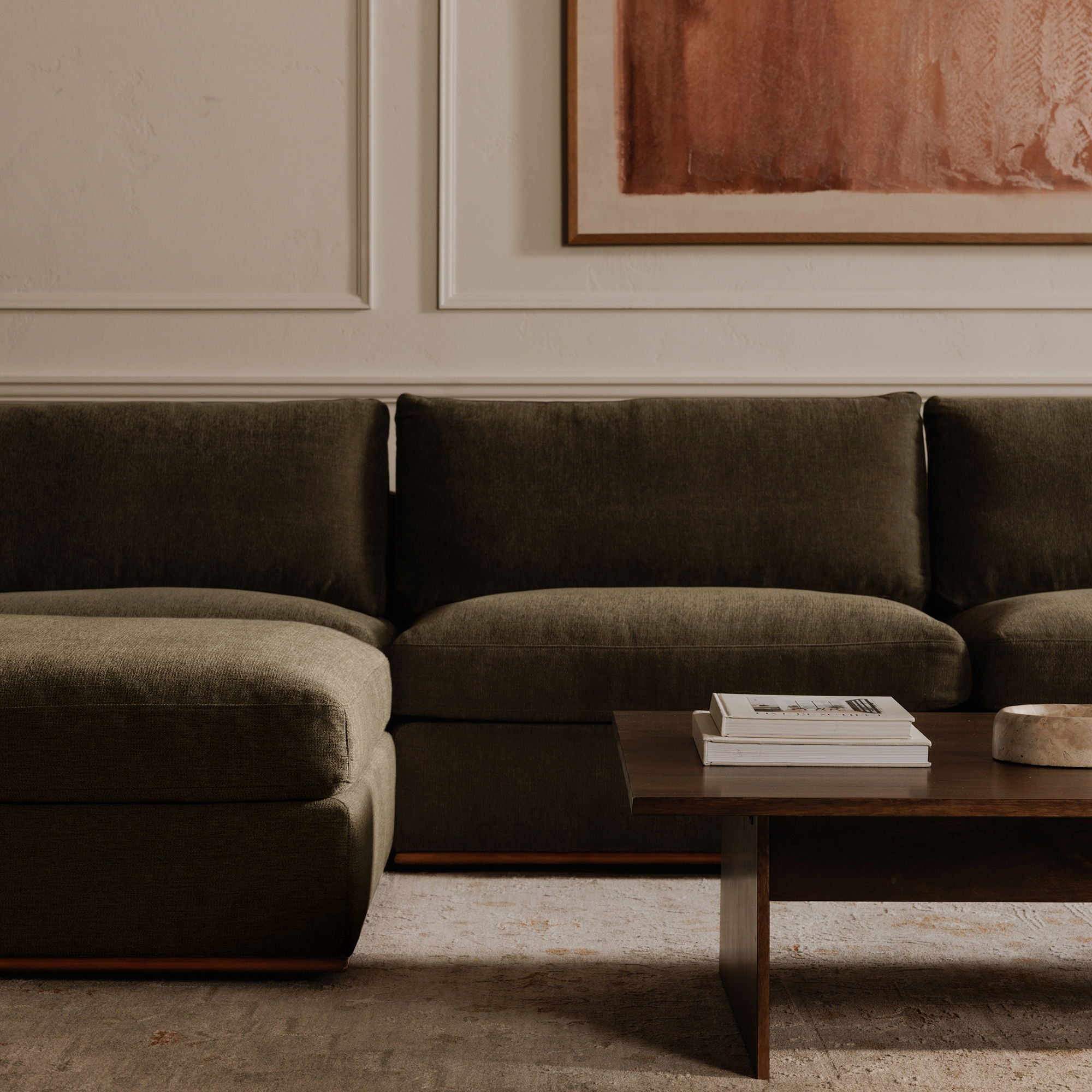 Rue - Nook Modular Sectional - Dark Green