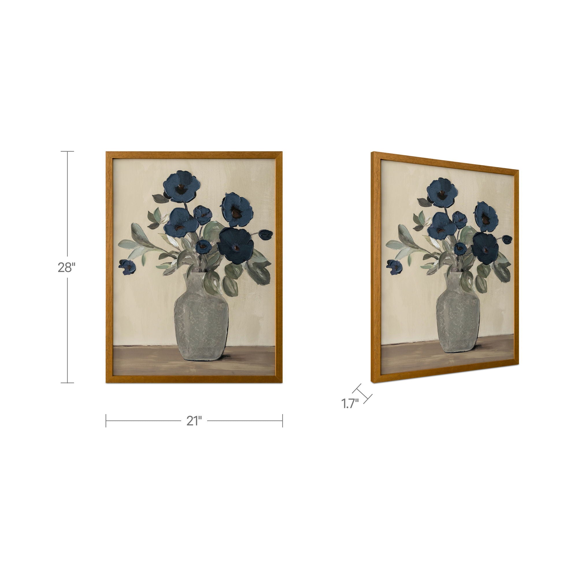 Sentiment - Framed Painting - Beige