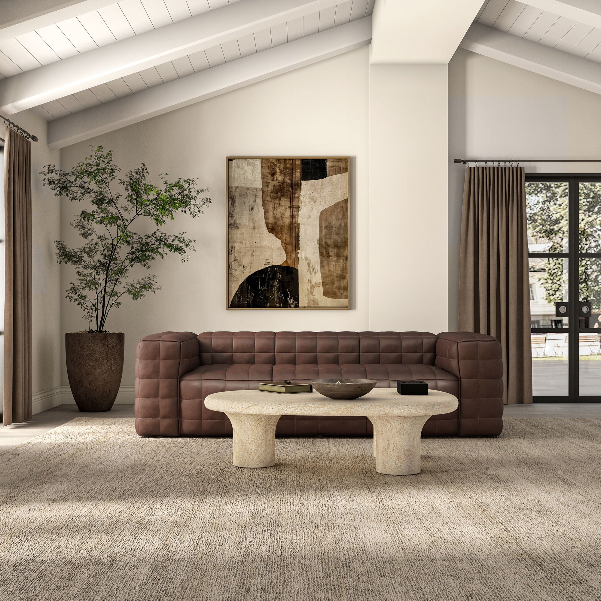 Callan - Sofa - Dark Brown