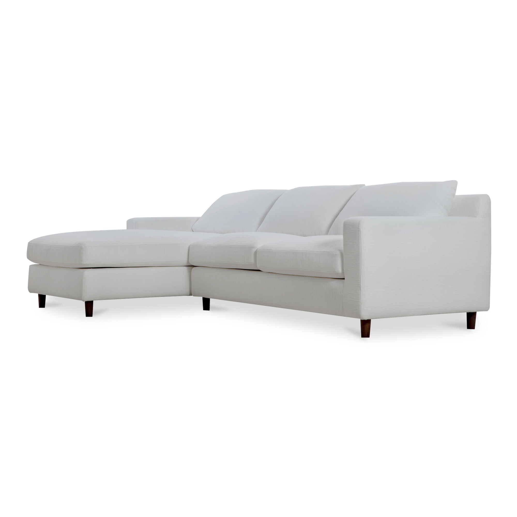 Hutton - Left Sectional - White