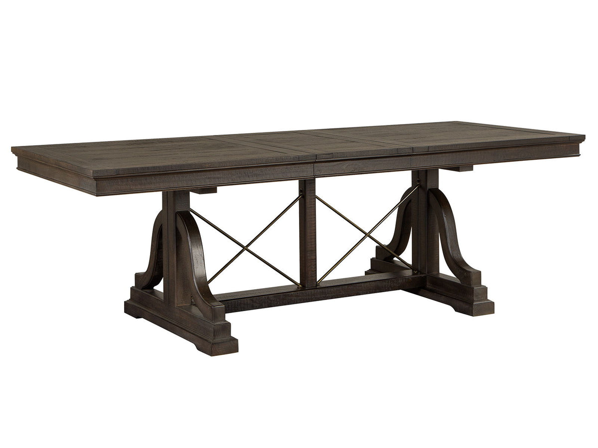 Westley Falls - Trestle Dining Table - Graphite