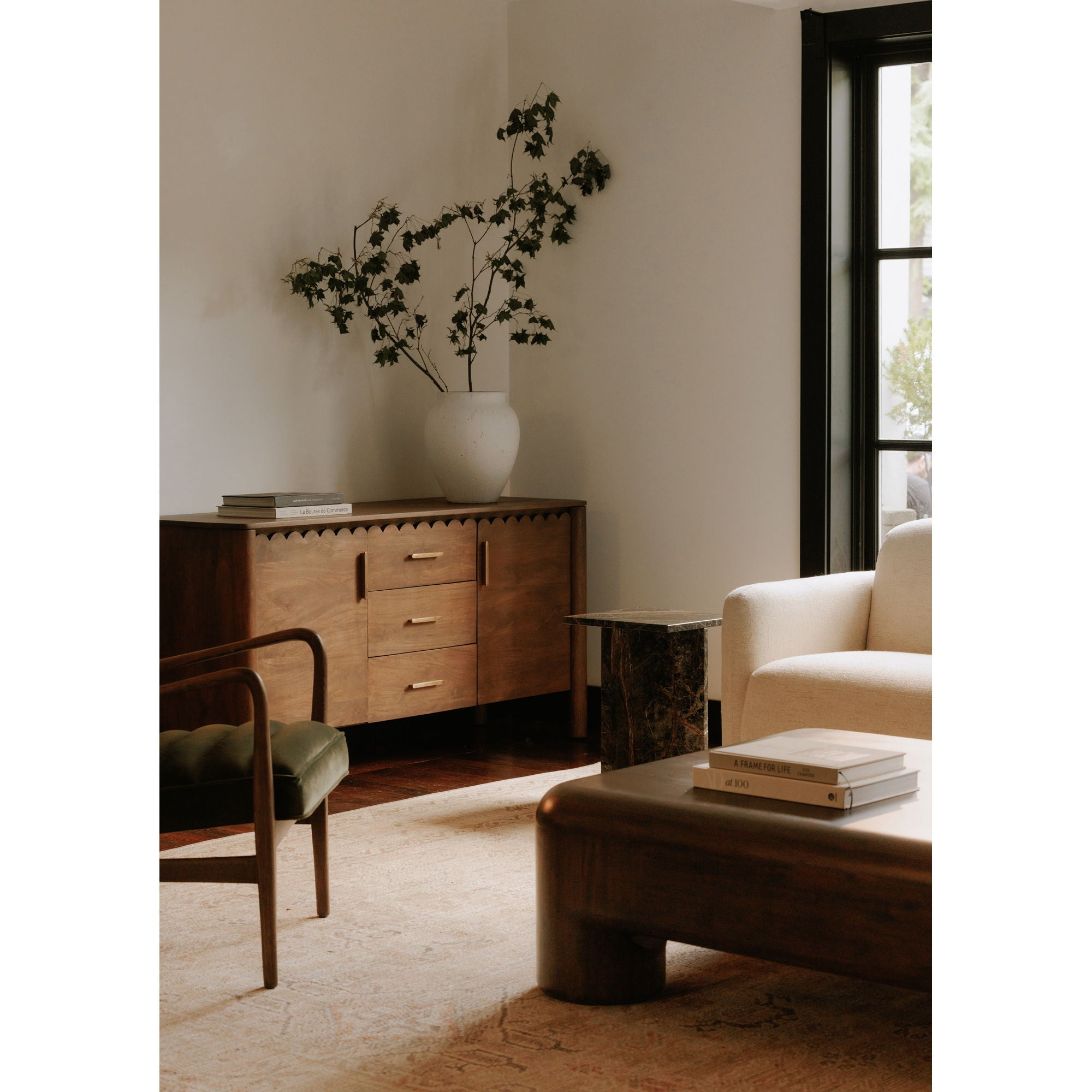 Wiley - 3 Drawer Sideboard - Vintage Brown