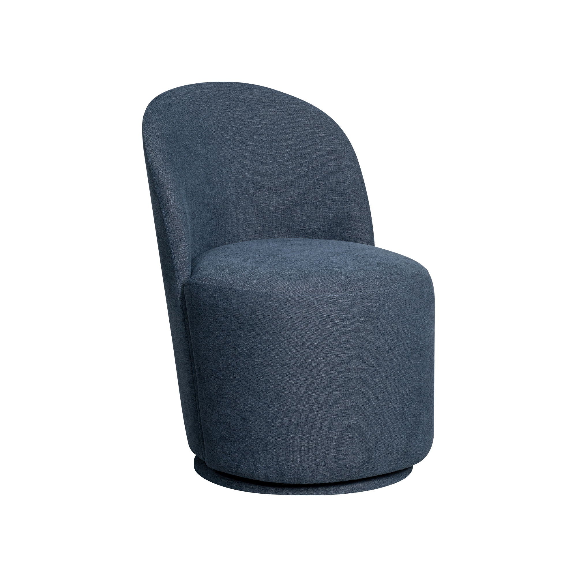 Upholstered Dining Chair Curved Back Modern