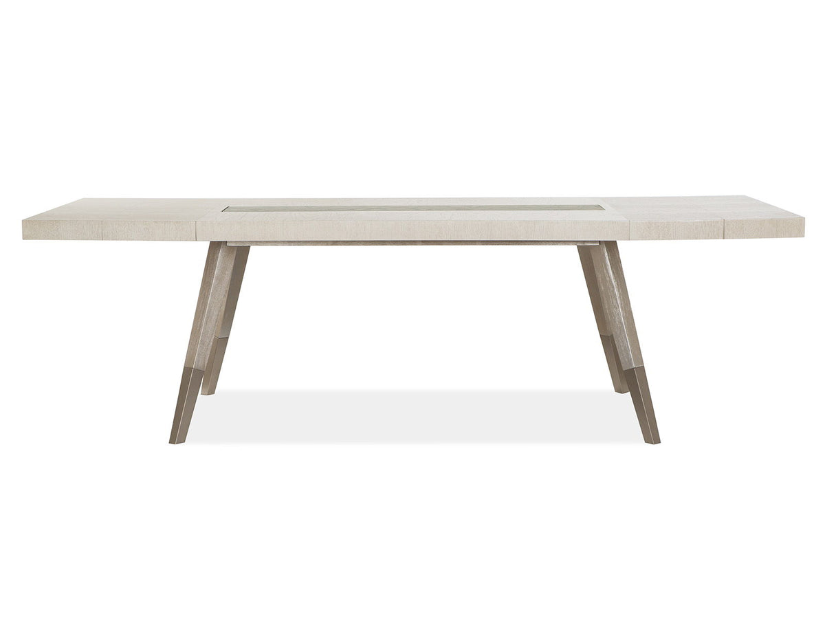 Lenox - Rectangular Dining Table - Warm Silver