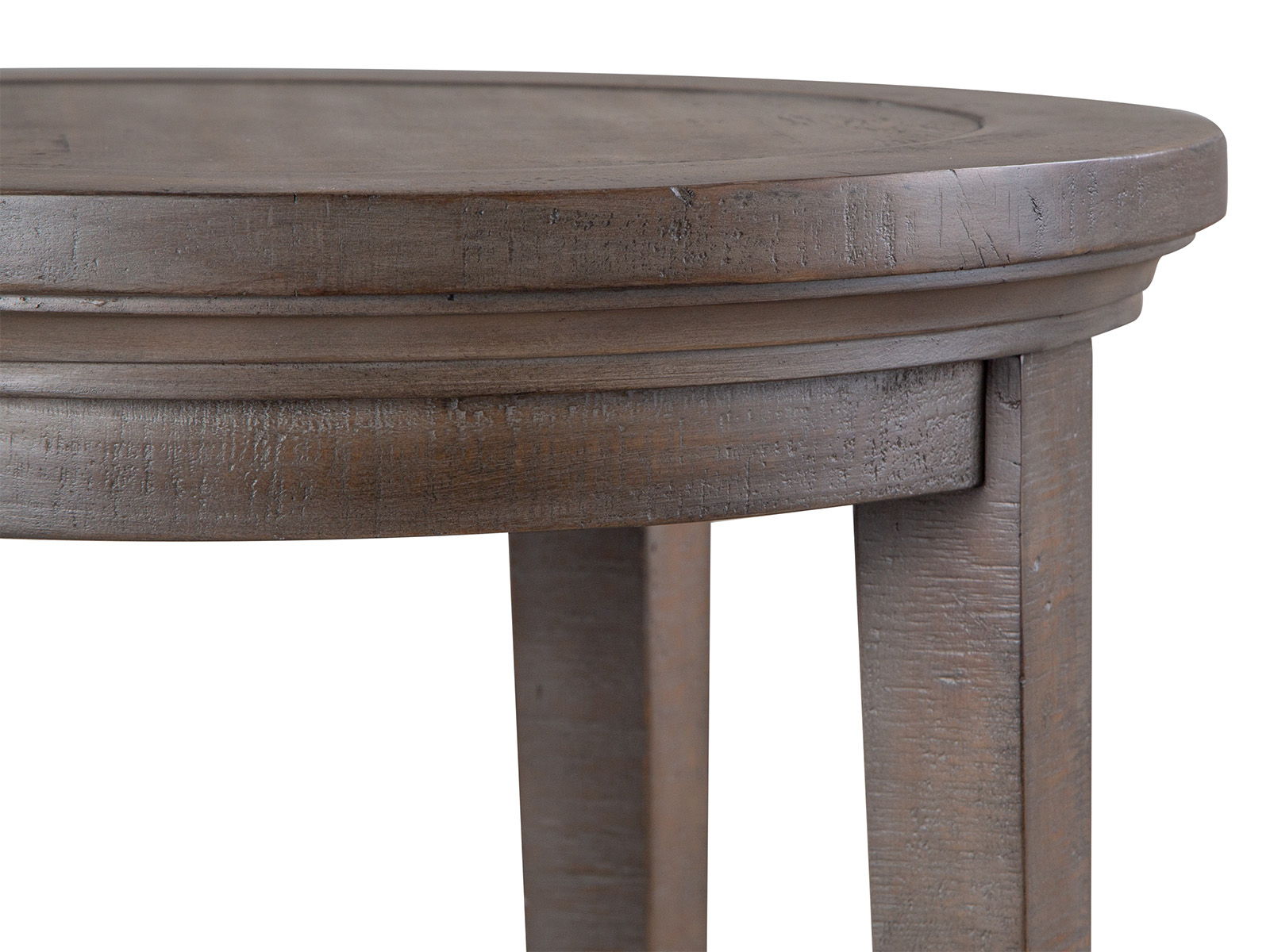 Paxton Place - Round Accent End Table - Dovetail Grey