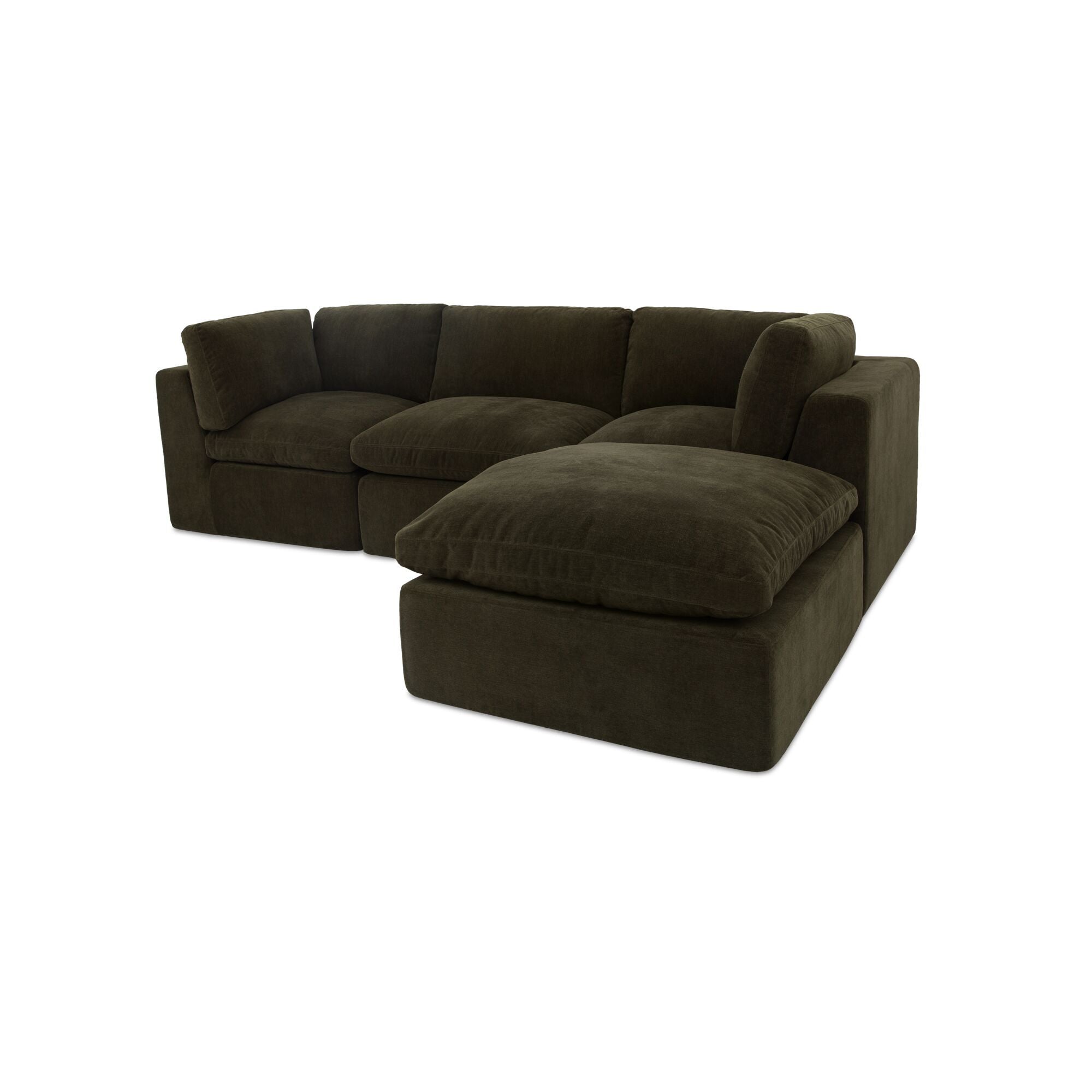 Cates - Lounge Modular Sectional - Dark Green