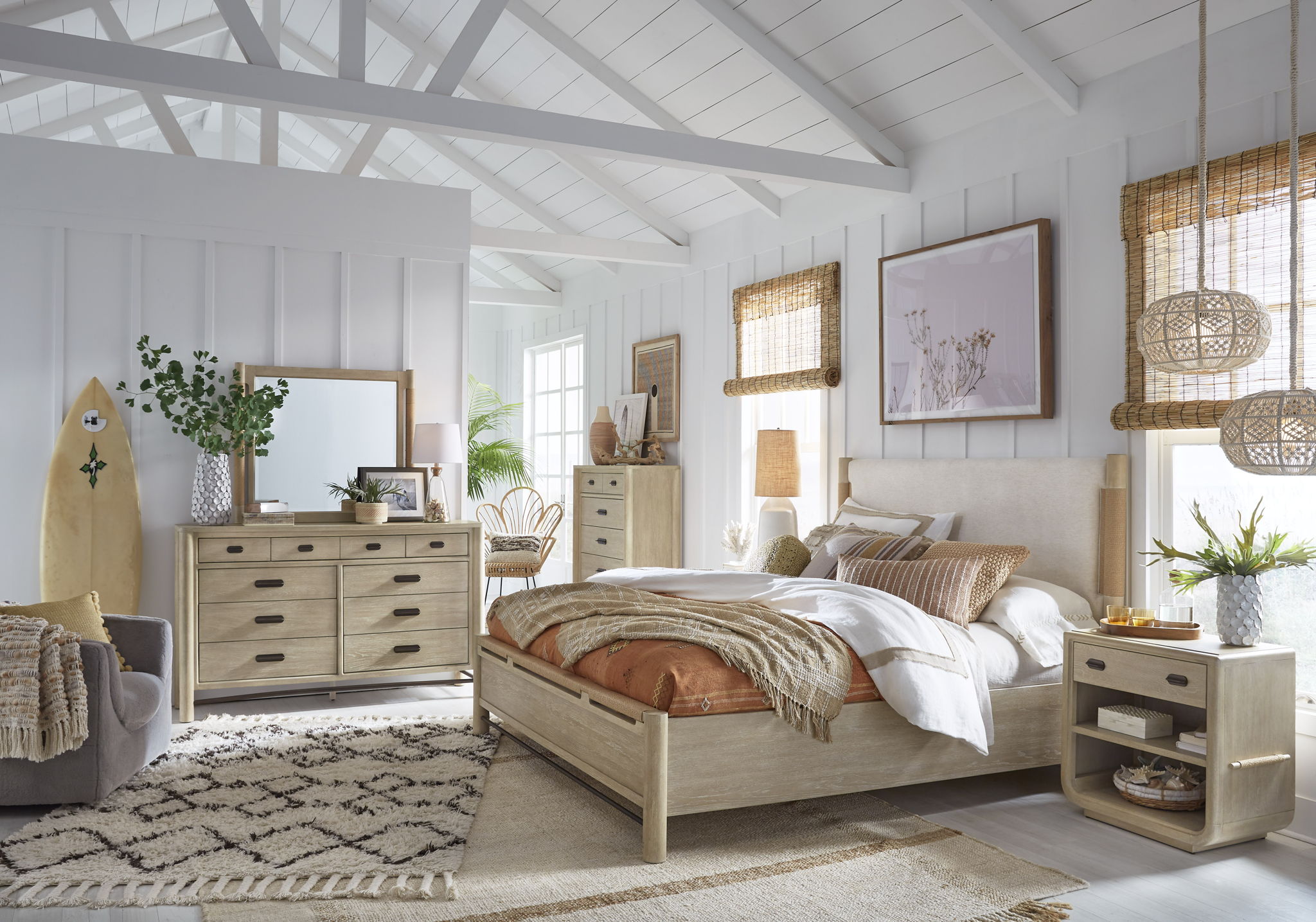 Sunset Cove - Drawer Chest With Metal Stretchers - Sanibel Brown