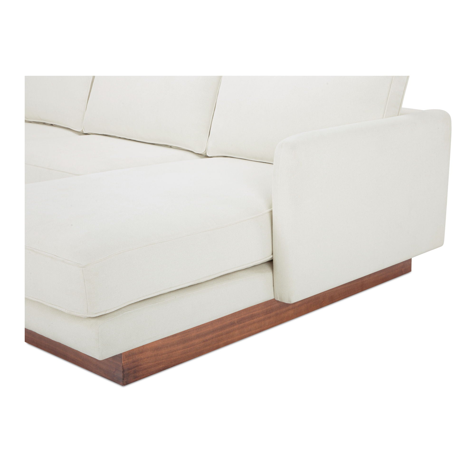 Vernon - Right Sectional - White