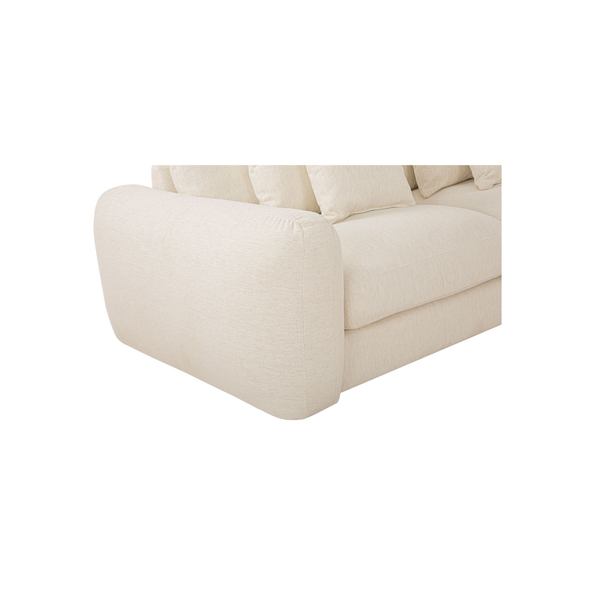 Berga - Sectional Right Stationary Sofa - White